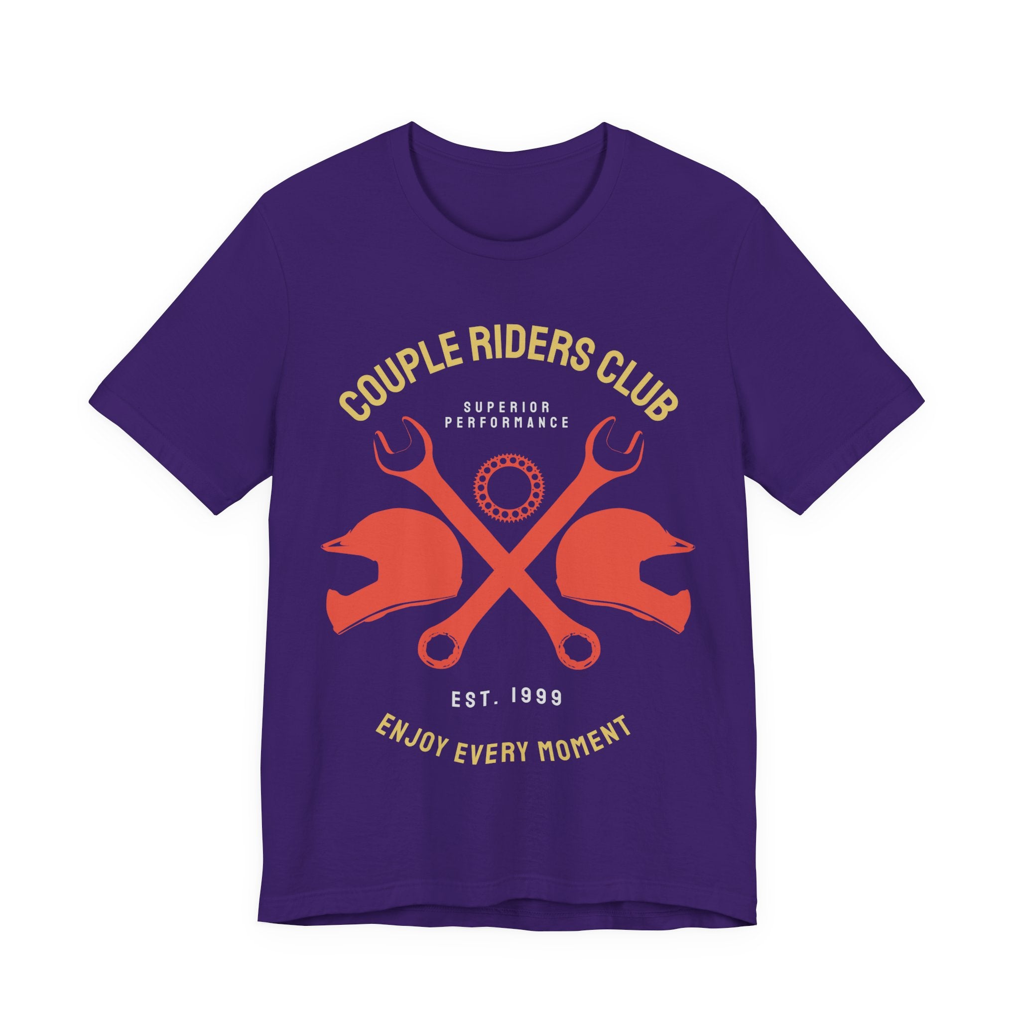 Couple Riders Club Motorcycle T-Shirt — Enjoy Every Moment Vintage Bike Tee