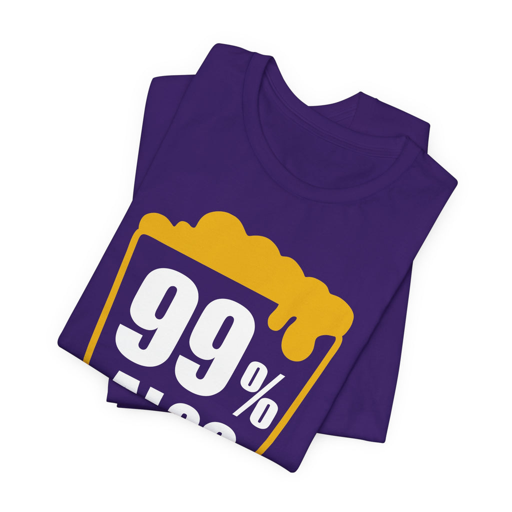 99% Alcohol Beer Glass Graphic Tee