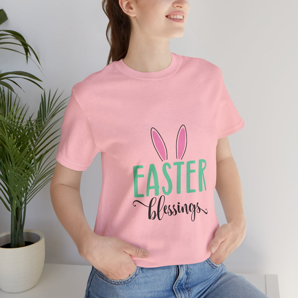 Easter Blessings Tee — Bunny Ears Spring Holiday Shirt