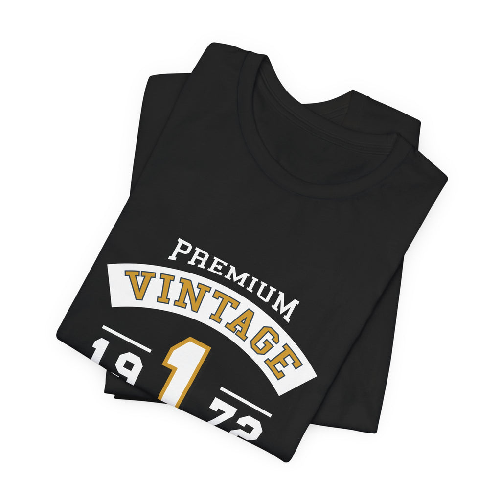 Vintage 1972 Urban Tee — Premium Retro Number 1 Graphic T-Shirt
