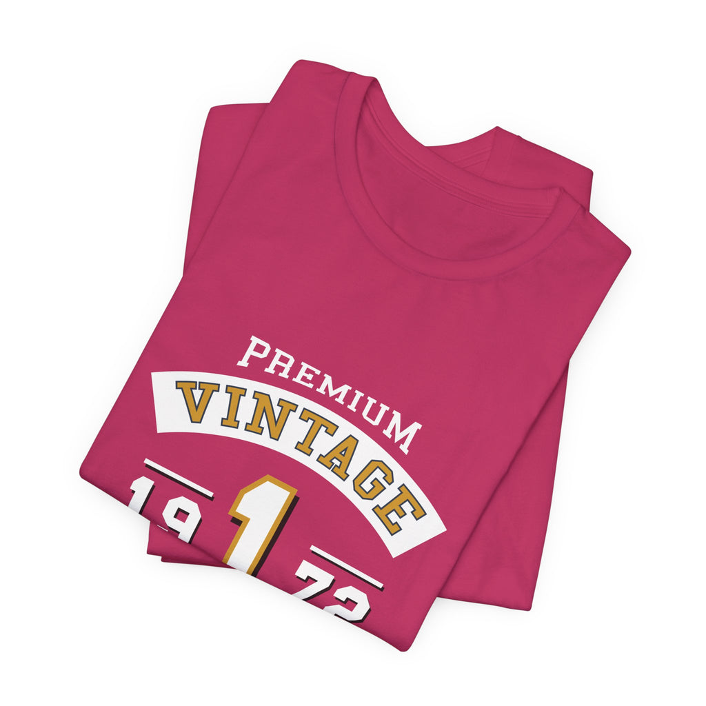 Vintage 1972 Urban Tee — Premium Retro Number 1 Graphic T-Shirt