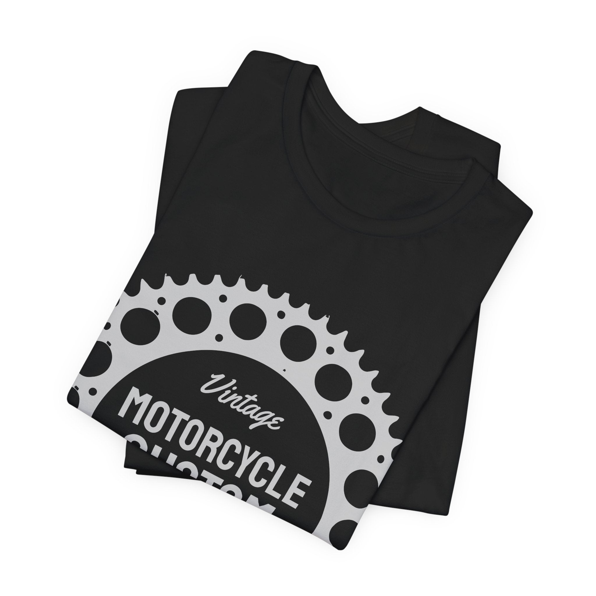 Vintage Motorcycle Custom Tee — 'Motorcycle Custom' Graphic T-Shirt