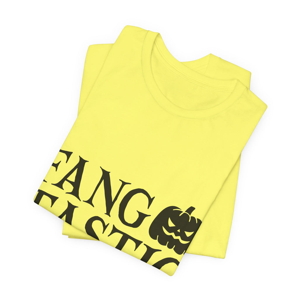 Fangtastic Dude Halloween Tee — Funny Pumpkin Vampire Graphic T-Shirt