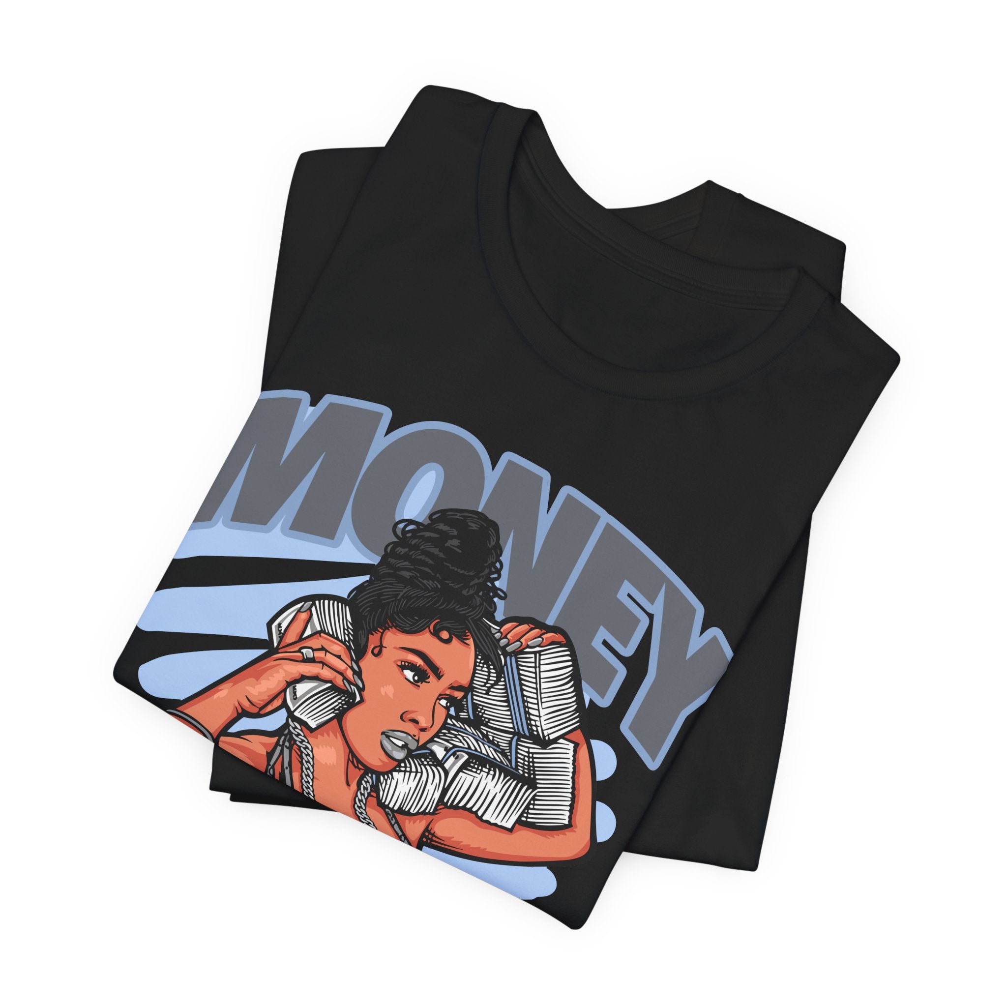 Money Moves T-Shirt — Graphic 'Money Move' Woman with Cash Tee
