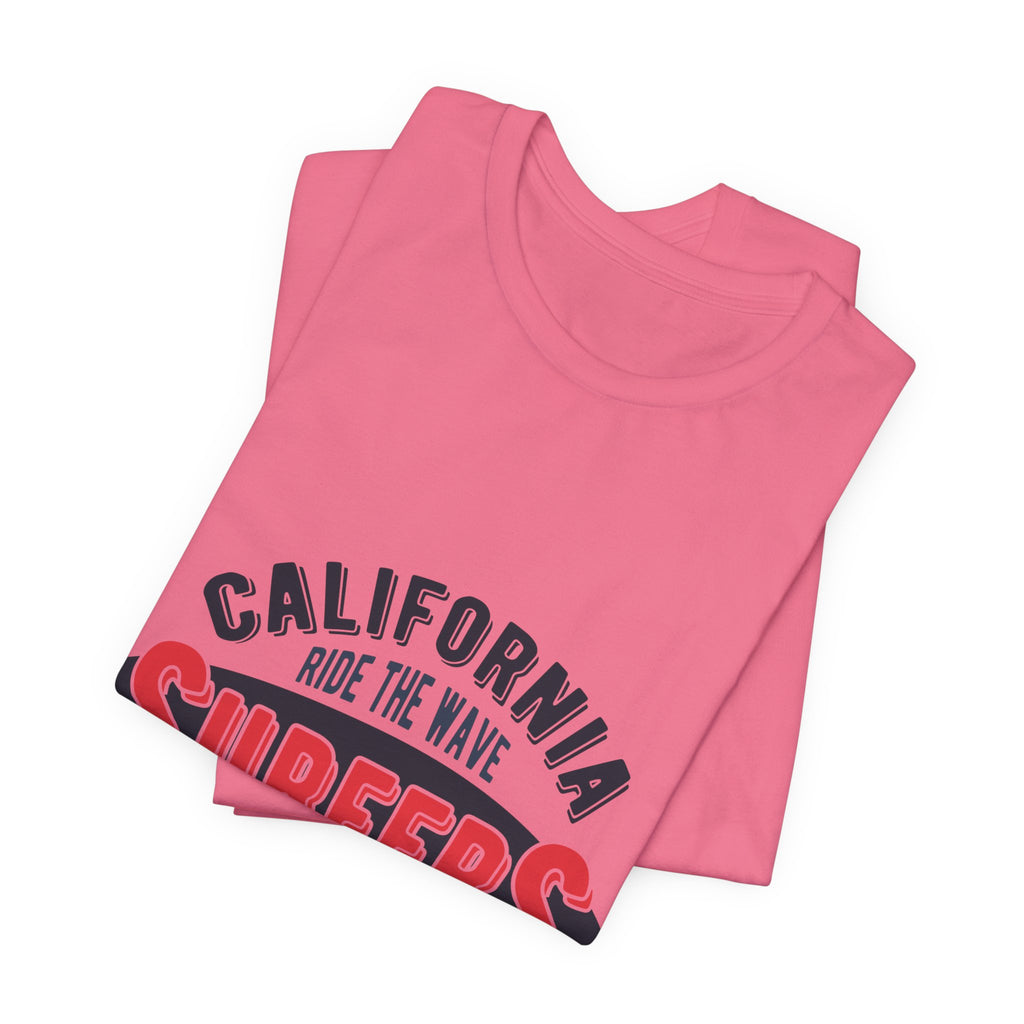 California Surfers Long Beach Tee — "Ride the Wave" Short Sleeve Shirt