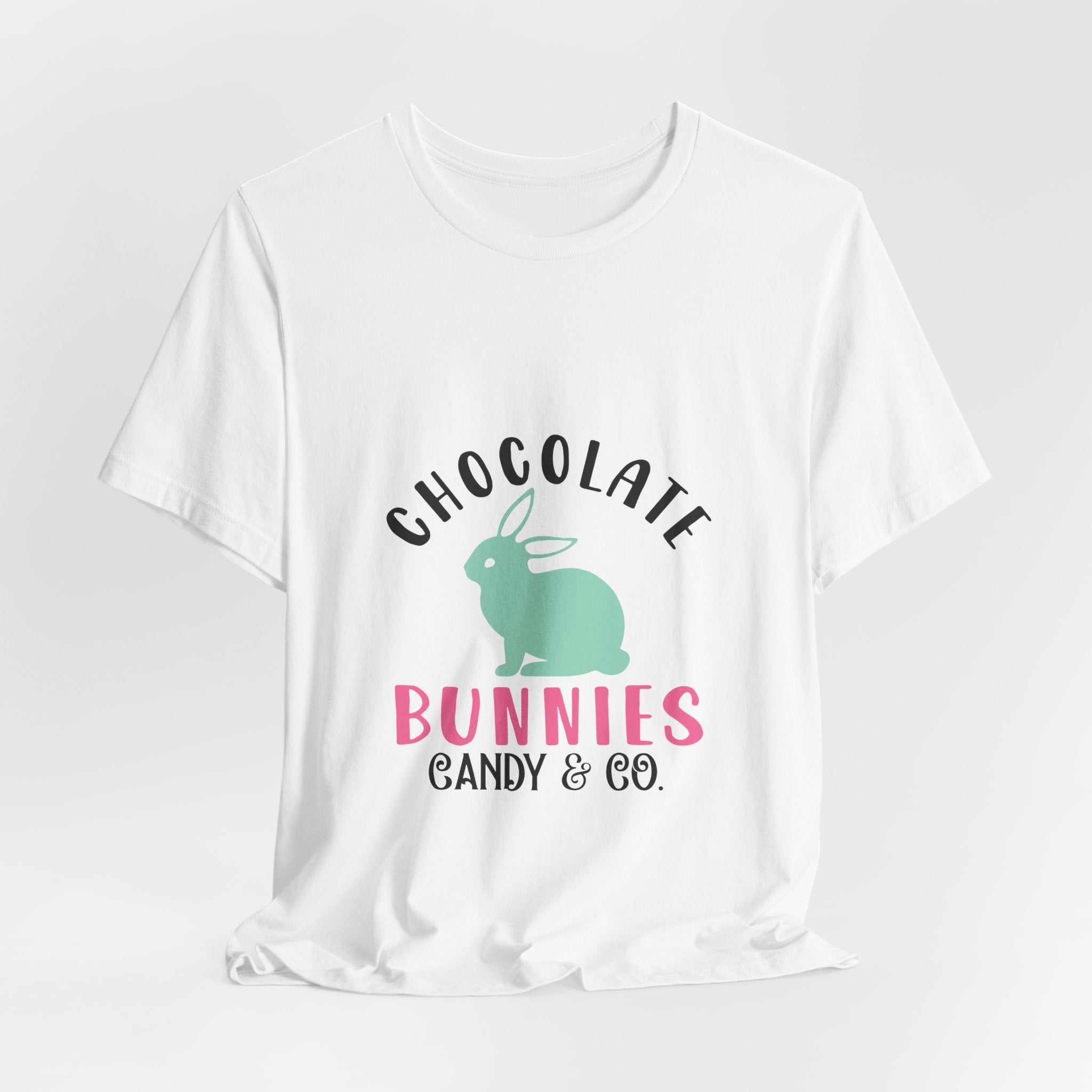 Chocolate Bunnies Tee — Pastel Easter Bunny Candy Shop Shirt
