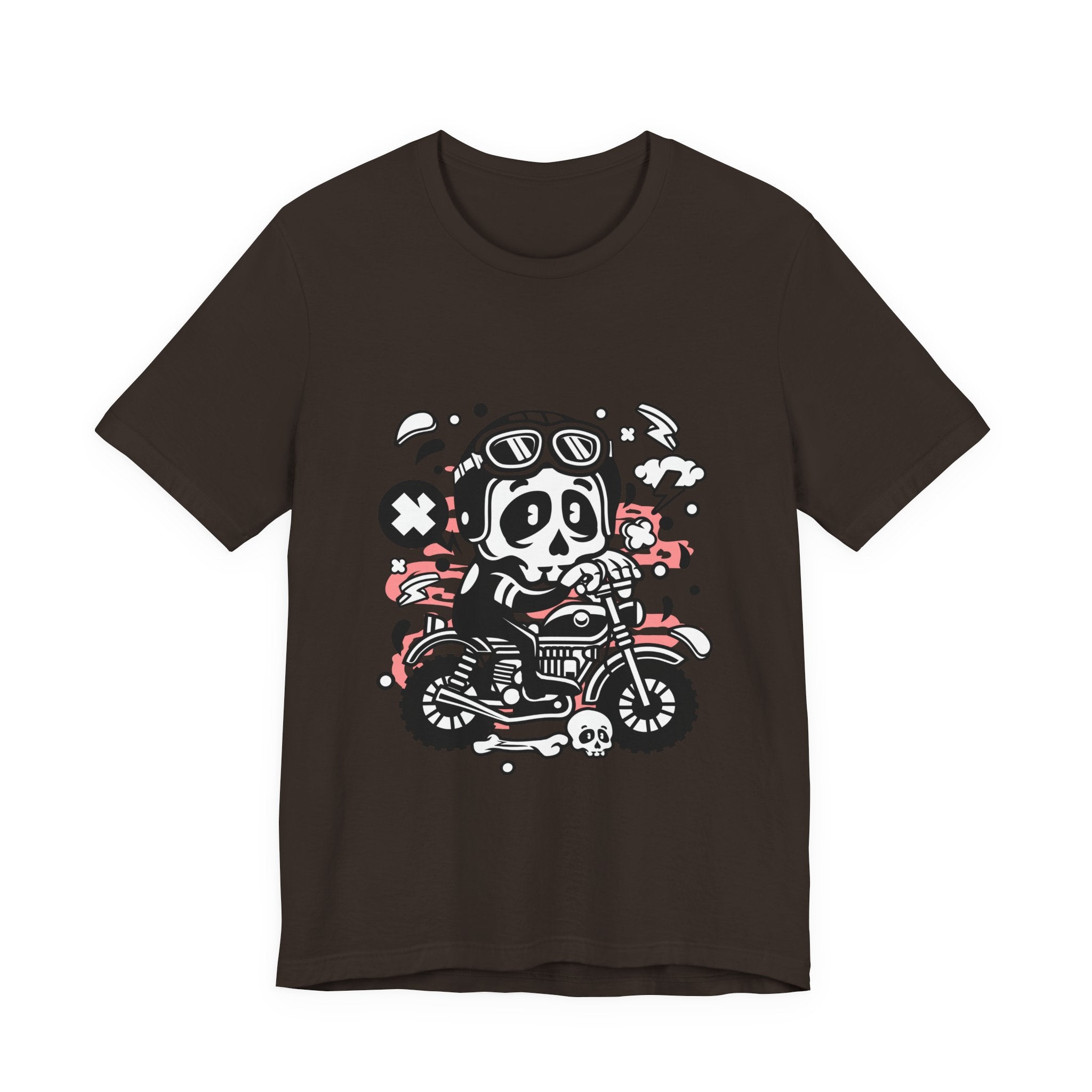 Skull Biker Tee — Retro Motorcycle Skull Graphic T-Shirt
