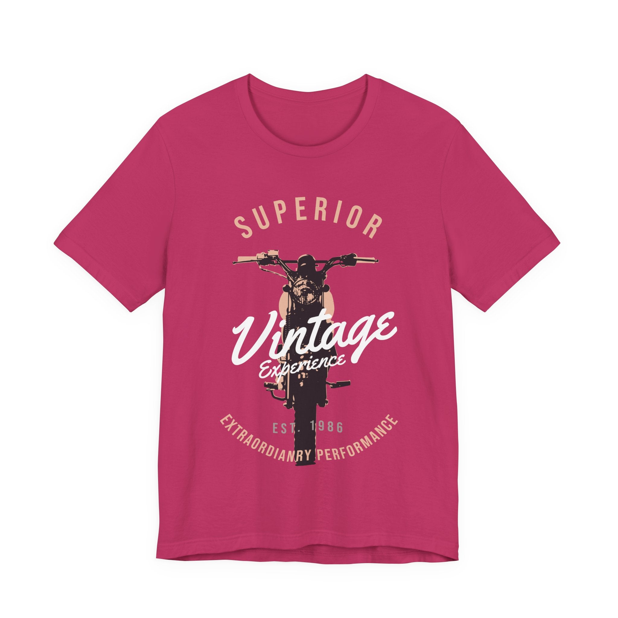 Vintage Motorcycle T-Shirt — "Superior Vintage Experience" Retro Biker Tee