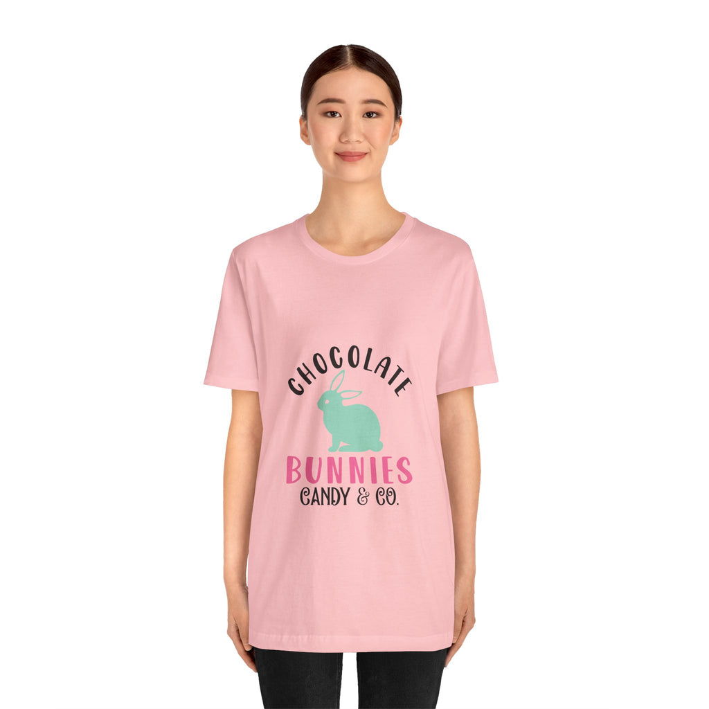 Chocolate Bunnies Tee — Pastel Easter Bunny Candy Shop Shirt