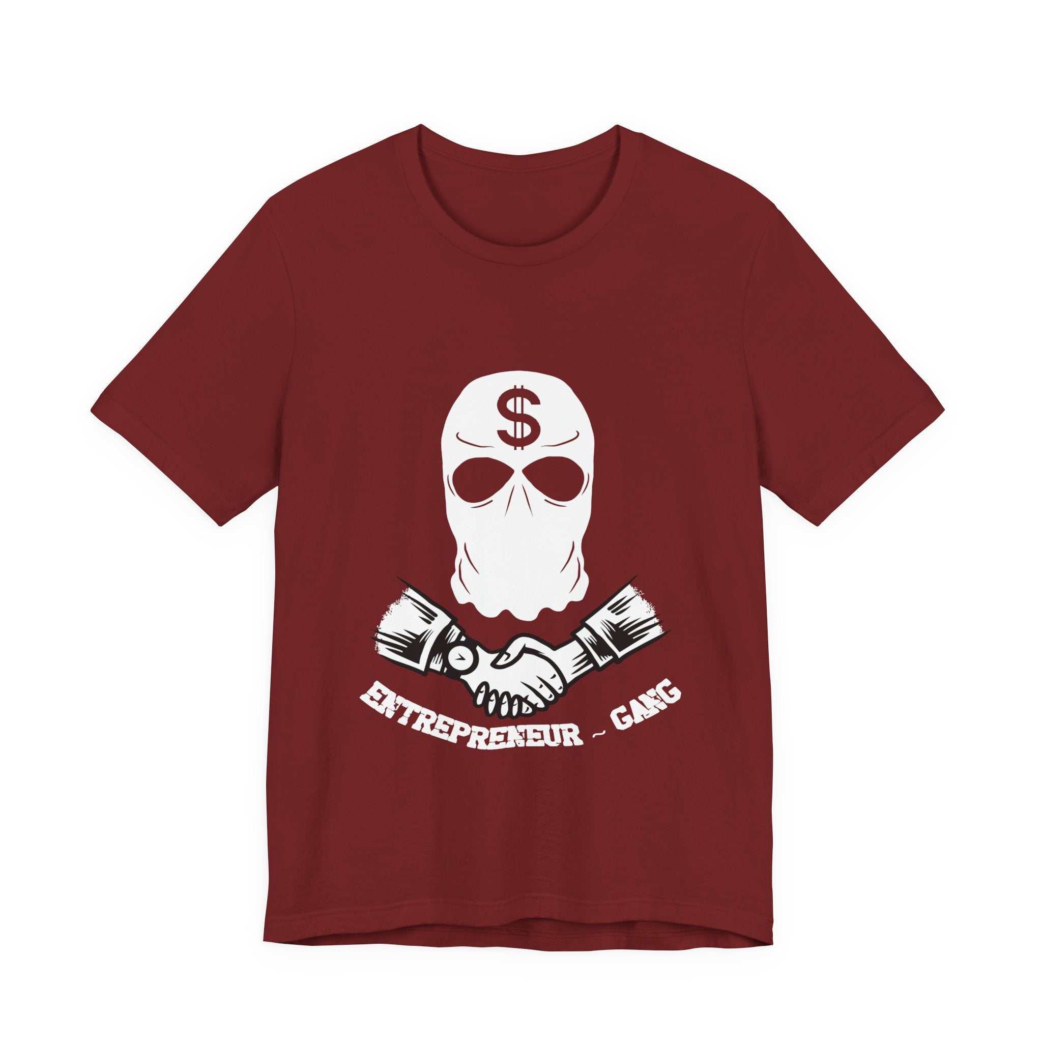 Entrepreneur Gang T-Shirt — Skull Mask Money Logo Tee