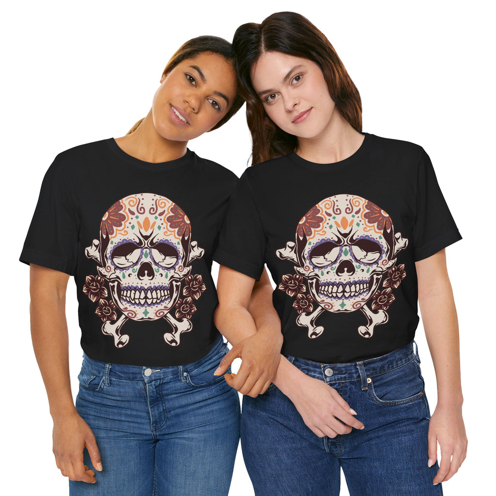 Sugar Skull Tee — Floral Day of the Dead Skull T-Shirt