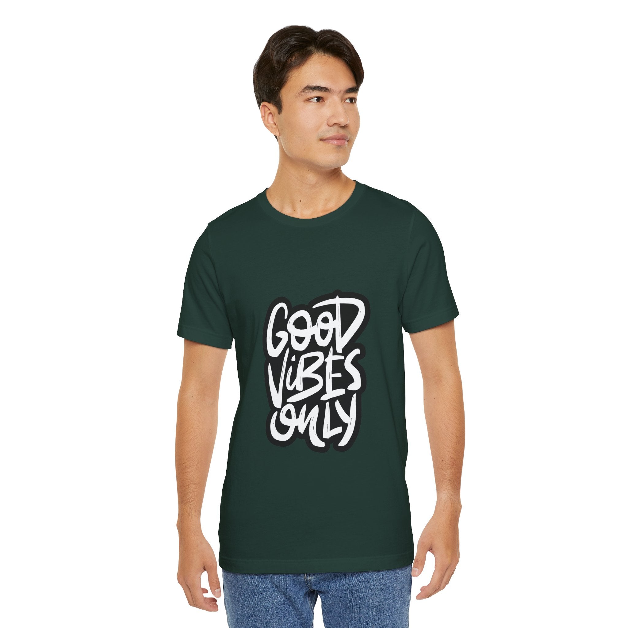 Good Vibes Only T-Shirt — Handlettered Positive Message Tee