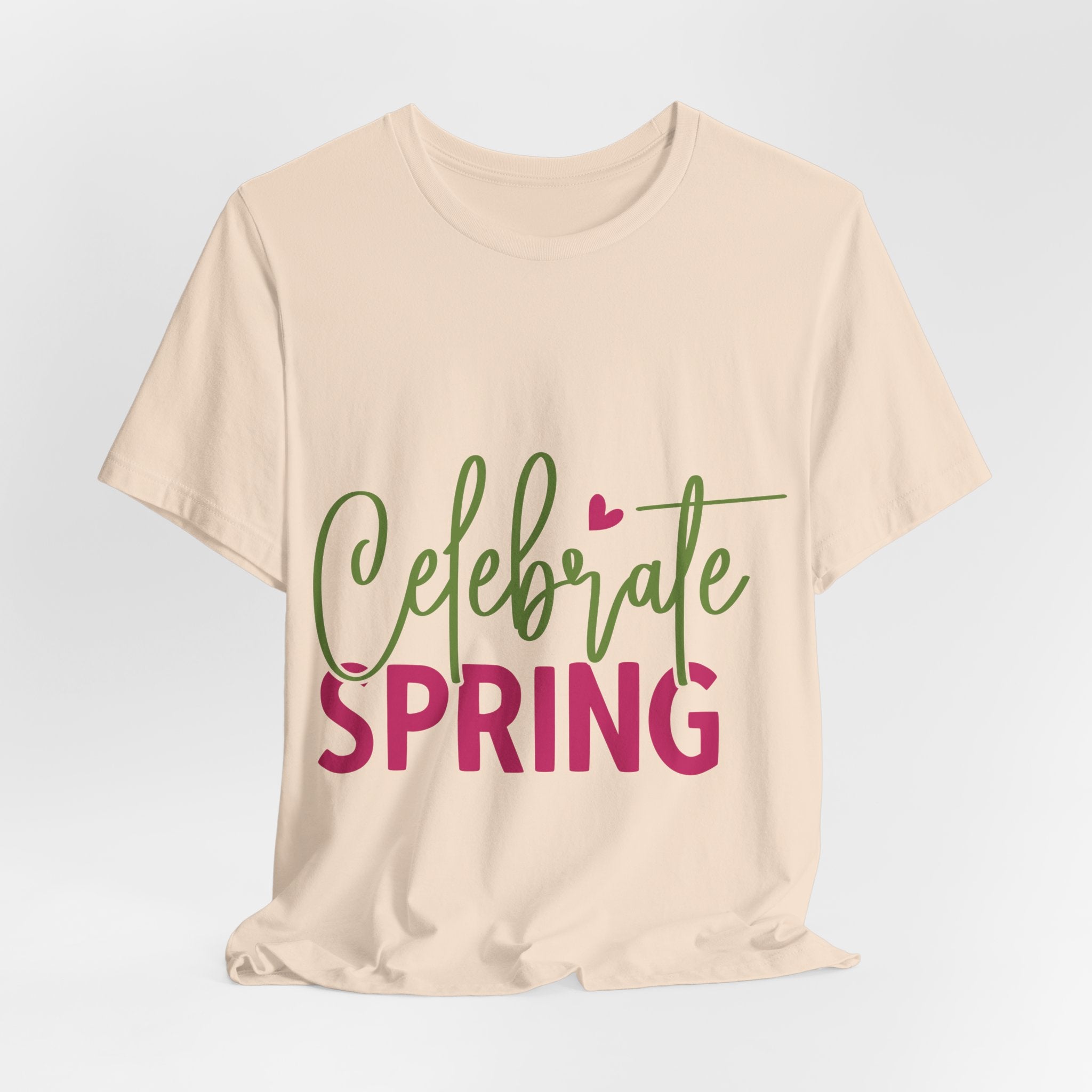 Celebrate Spring T‑Shirt — Women's Floral Script Spring Tee