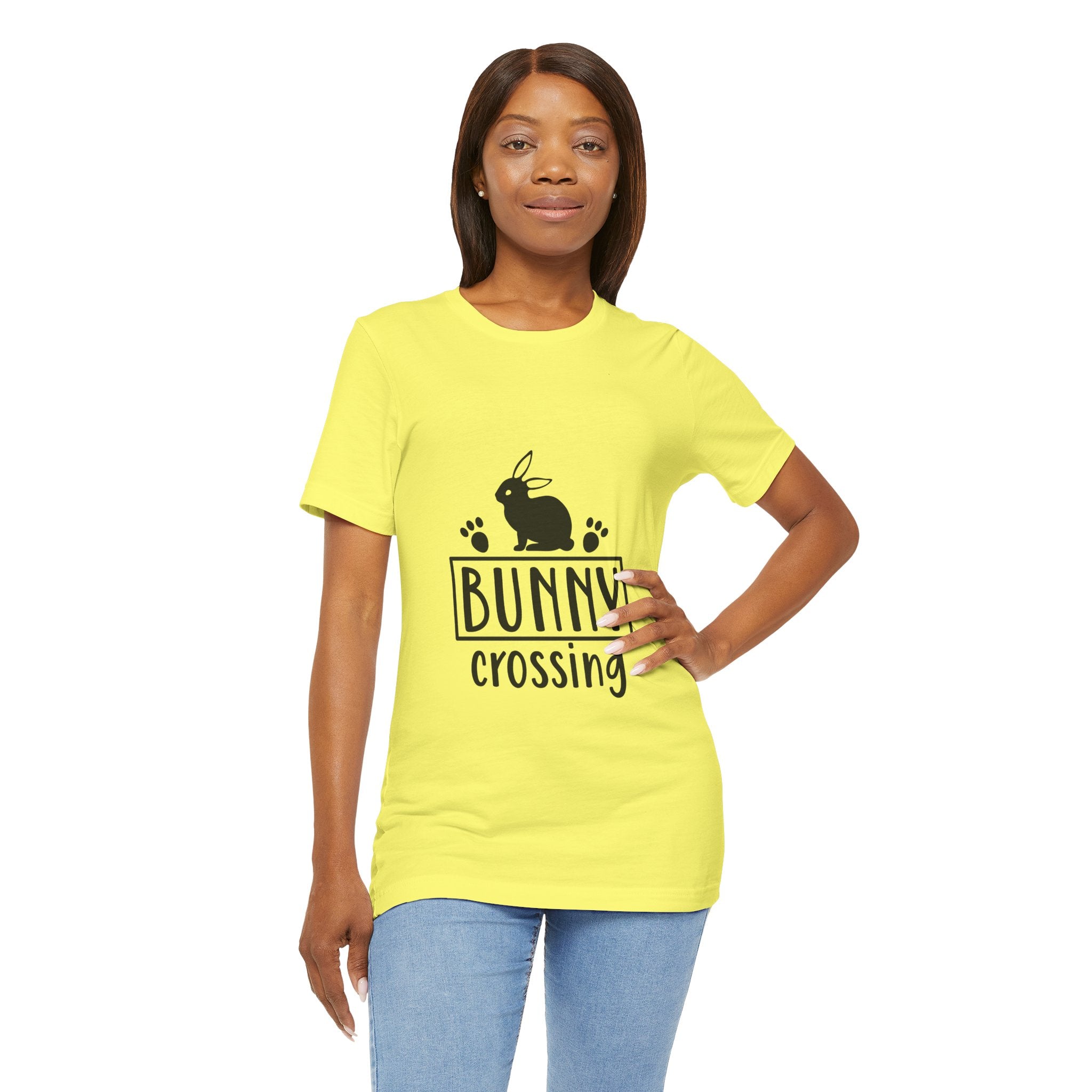 Bunny Crossing T‑Shirt — Cute Rabbit Graphic Tee for Easter & Animal Lovers