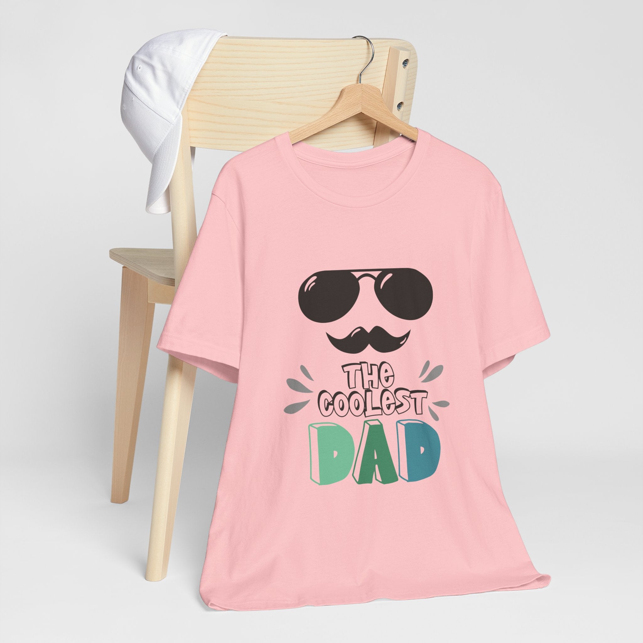 Coolest Dad T-Shirt — Father's Day Sunglasses & Mustache Tee
