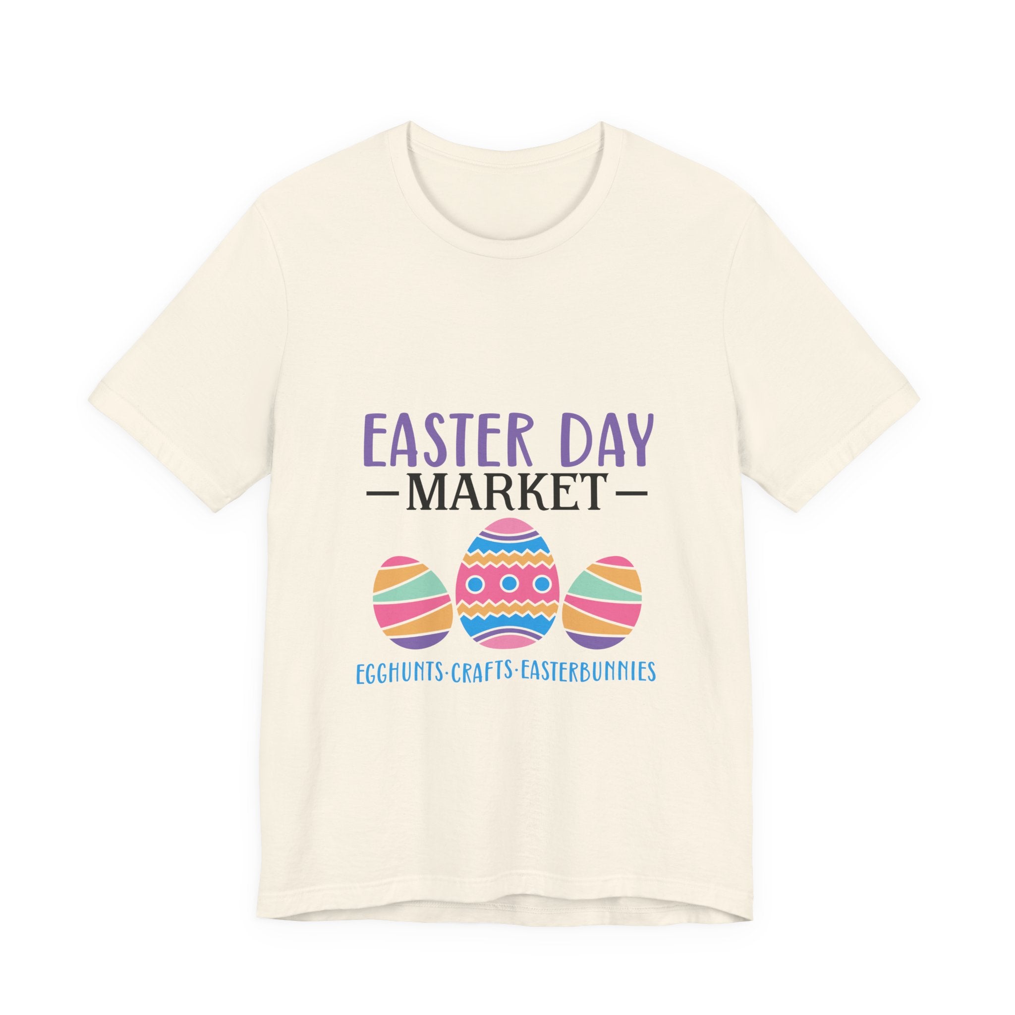 Easter Day Market T-Shirt — Colorful Easter Eggs & Crafts Tee