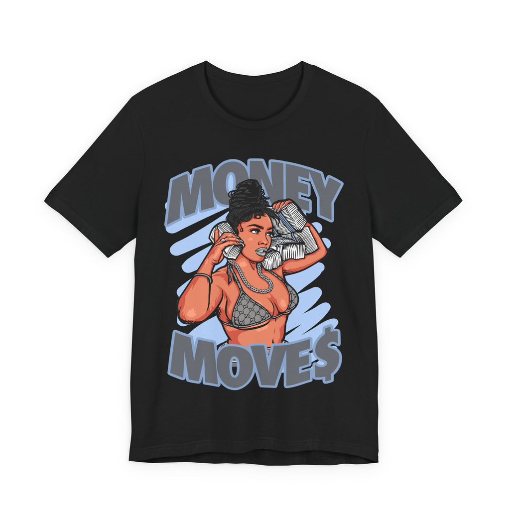 Money Moves T-Shirt — Graphic 'Money Move' Woman with Cash Tee
