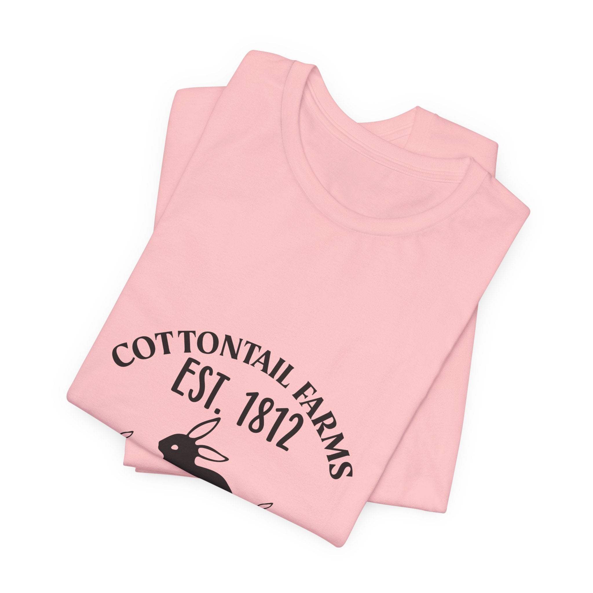 Easter Bunny Farm T-Shirt — "Cottontail Farms Est. 1812" Vintage Easter Tee