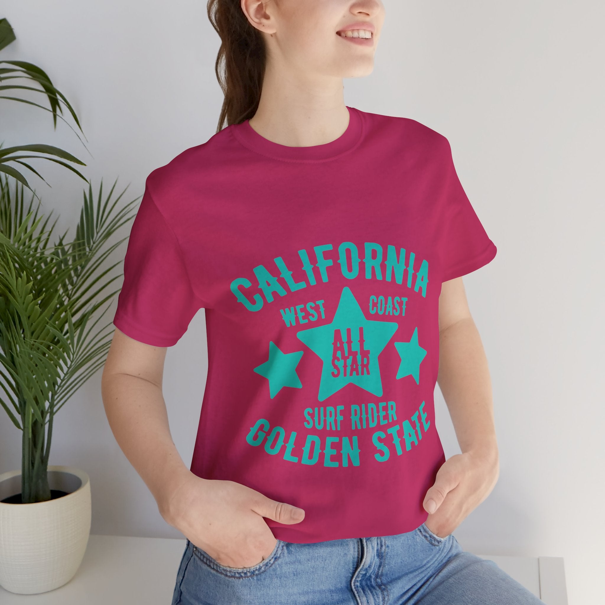 California Golden State Surf Rider Tee — West Coast All Star Graphic T-Shirt