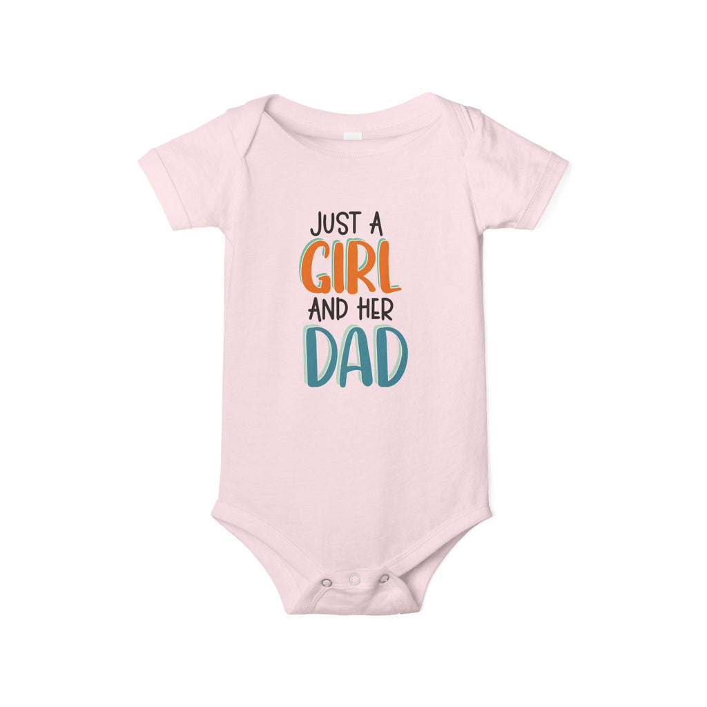 Infant One-Piece – "Just a Girl and Her Dad" Cute Baby Bodysuit