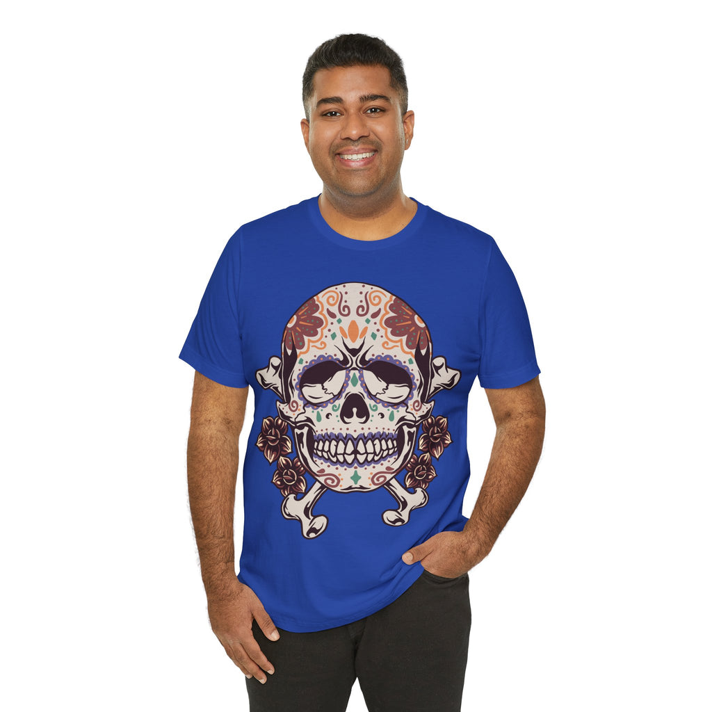 Sugar Skull Tee — Floral Day of the Dead Skull T-Shirt