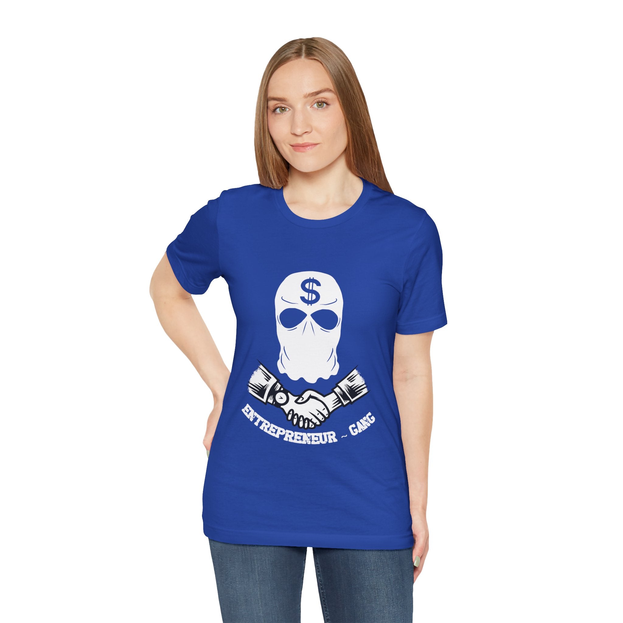 Entrepreneur Gang T-Shirt — Skull Mask Money Logo Tee