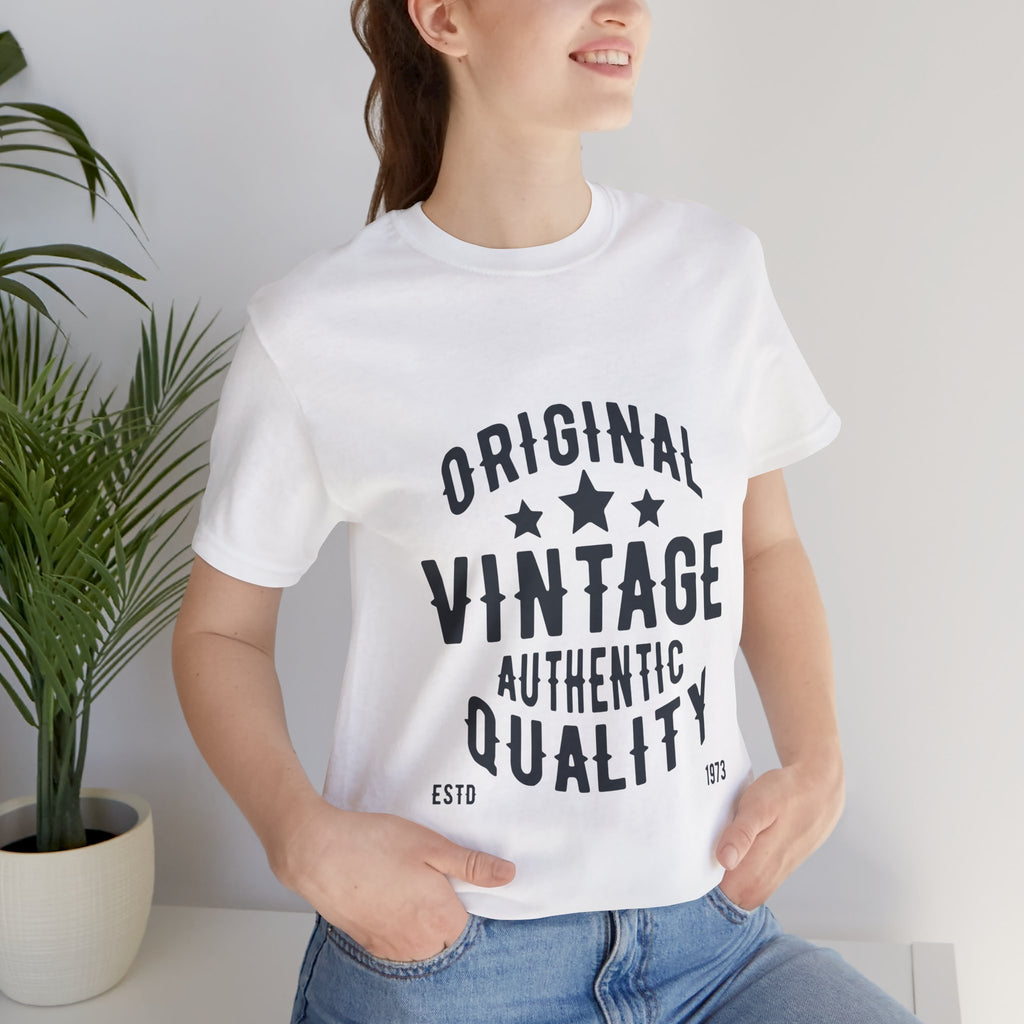 Vintage Graphic Tee – "Original Vintage Authentic Quality" Short Sleeve Shirt