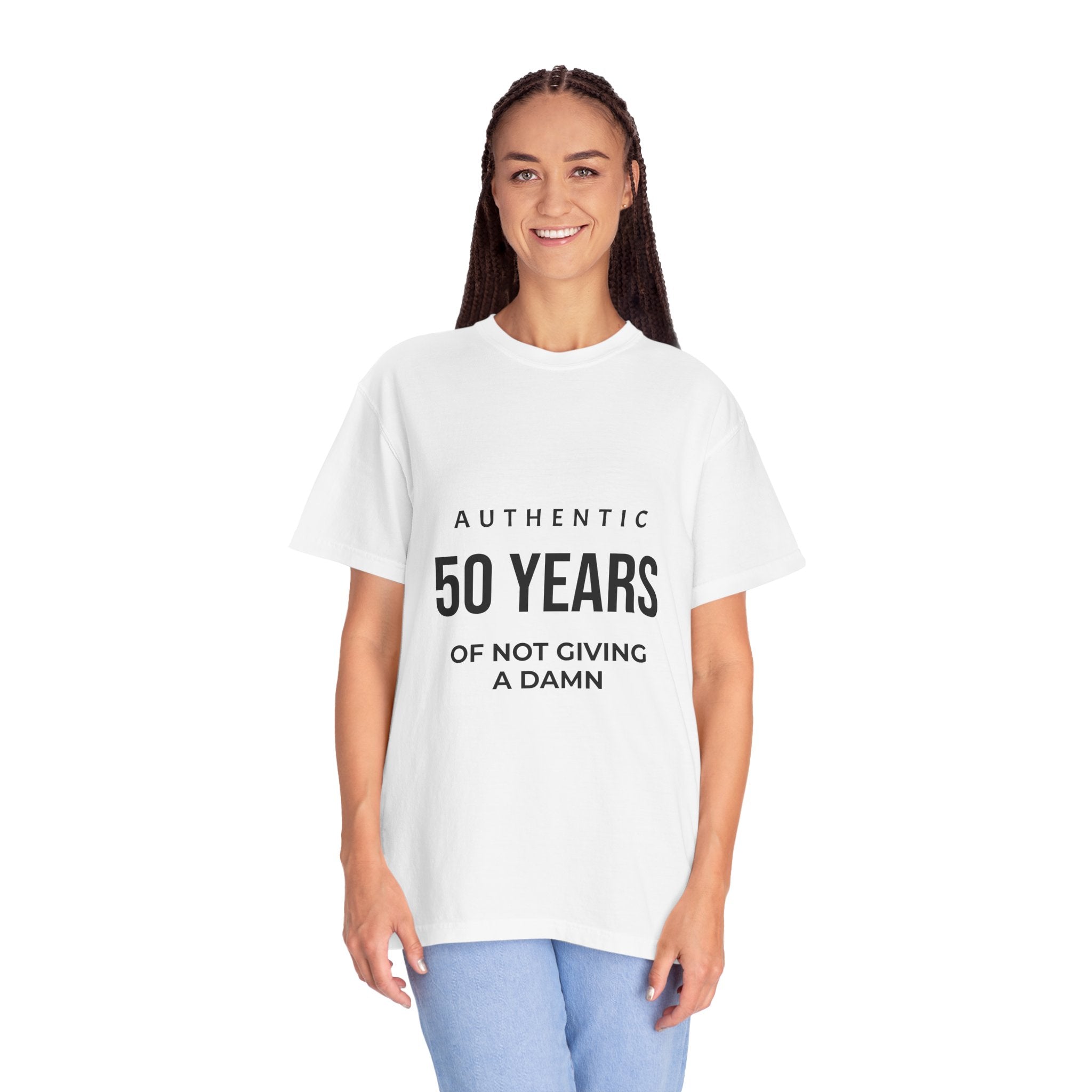 50 Years of Not Giving a Damn T-Shirt — Funny 50th Birthday Tee