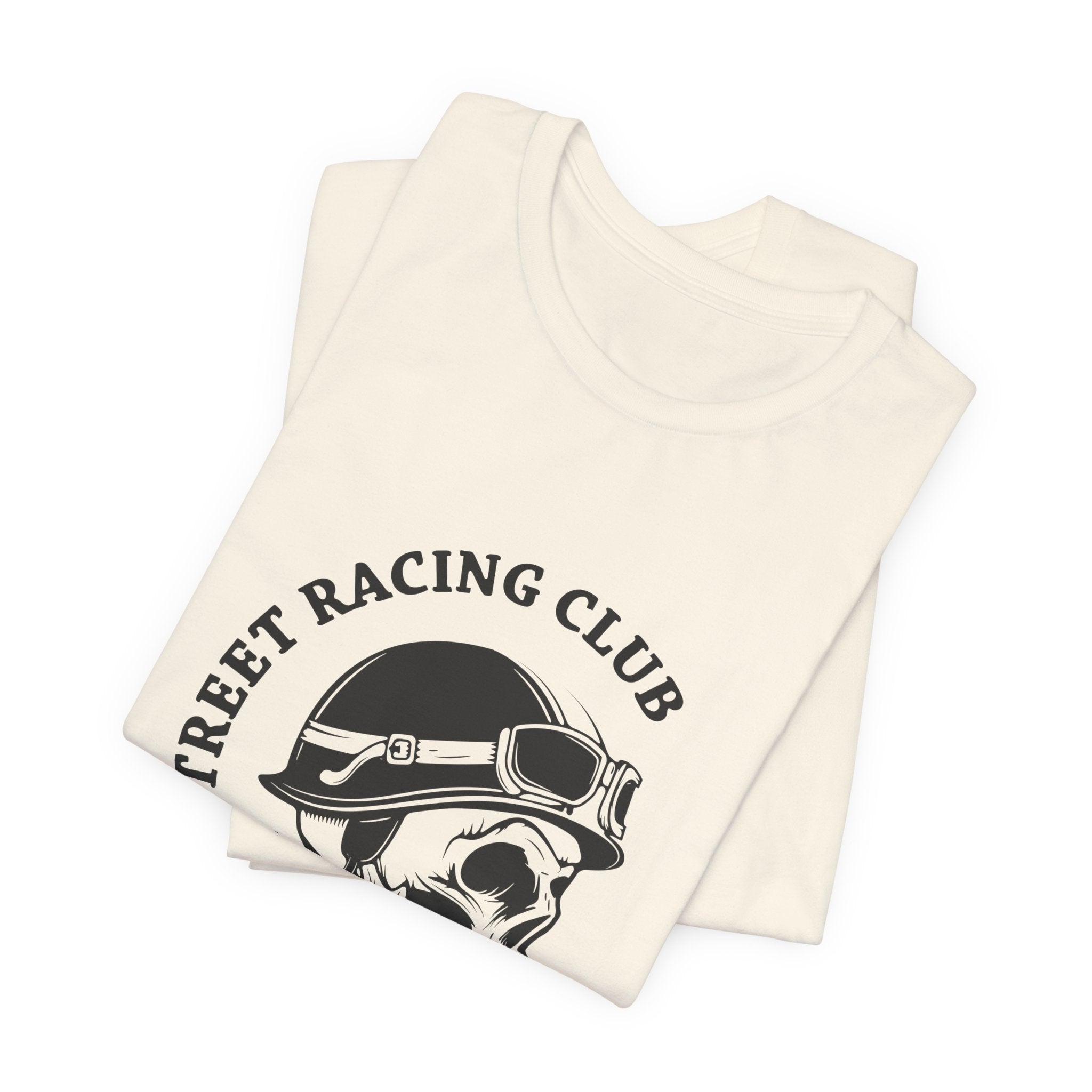 Riders Skull Tee — "Lucky Riders" Street Racing Club Motorcycle T‑Shirt