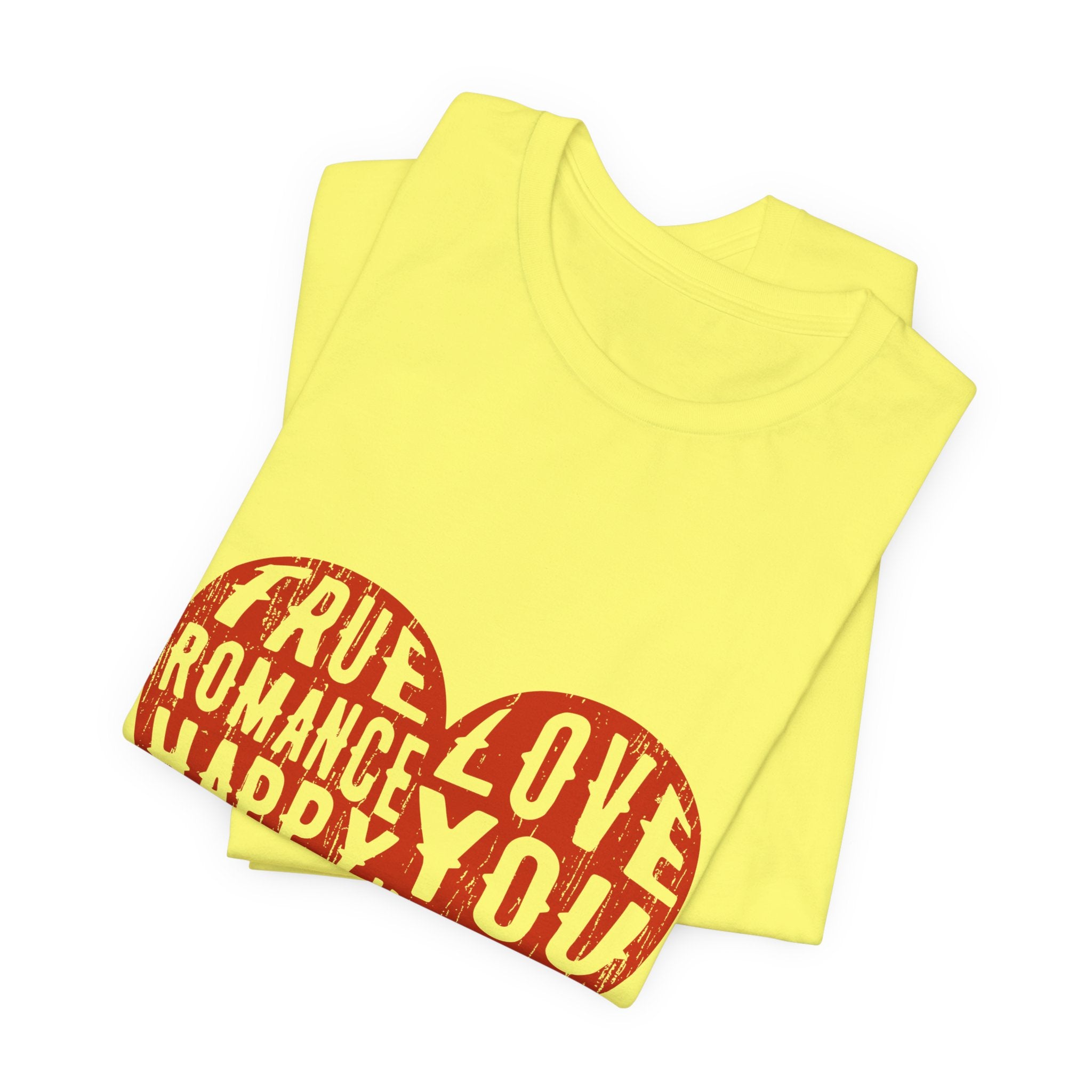 Heart Word Art Tee - Love You Romance Valentine T-Shirt