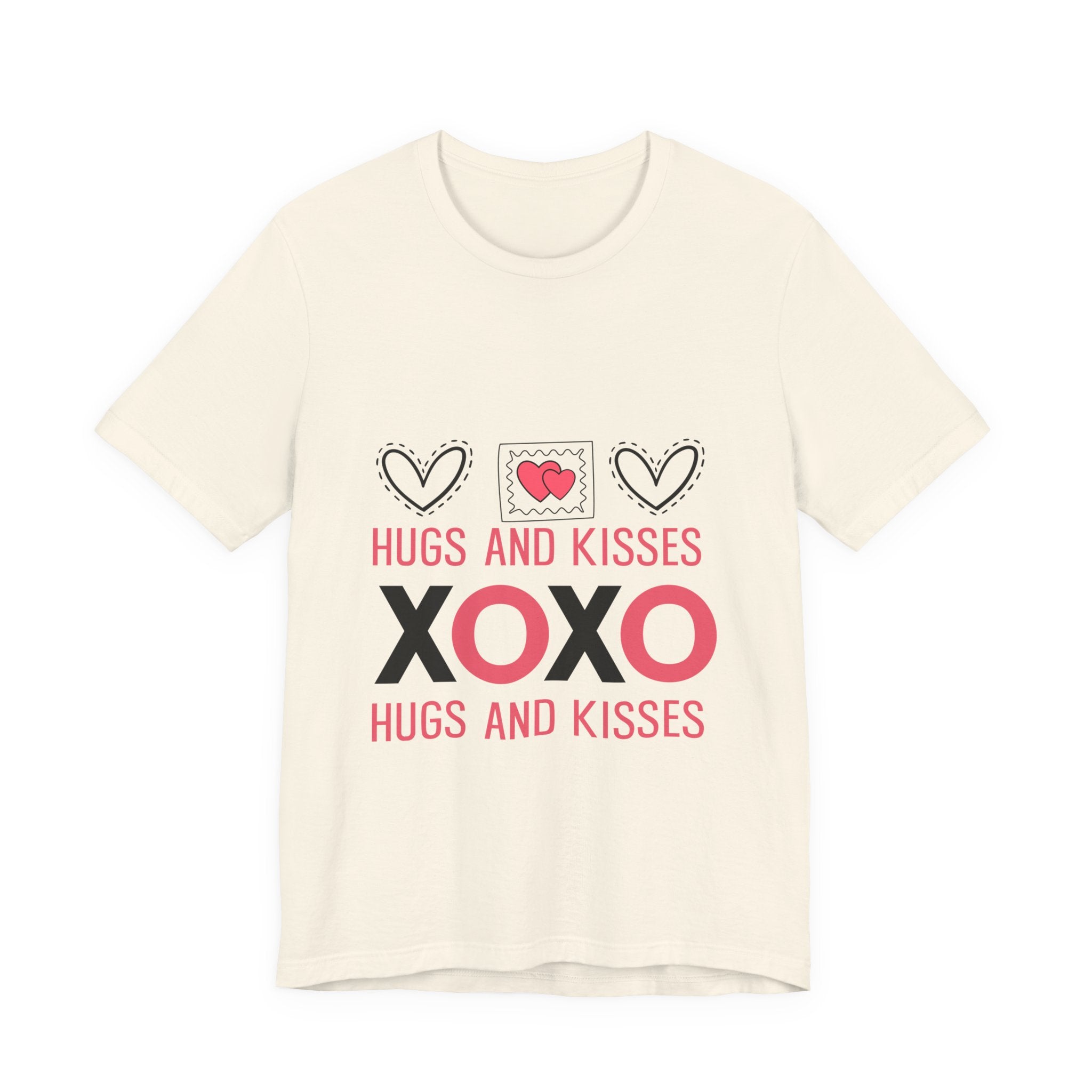 Hugs and Kisses XOXO Tee – Valentine’s Day Heart Graphic T-Shirt