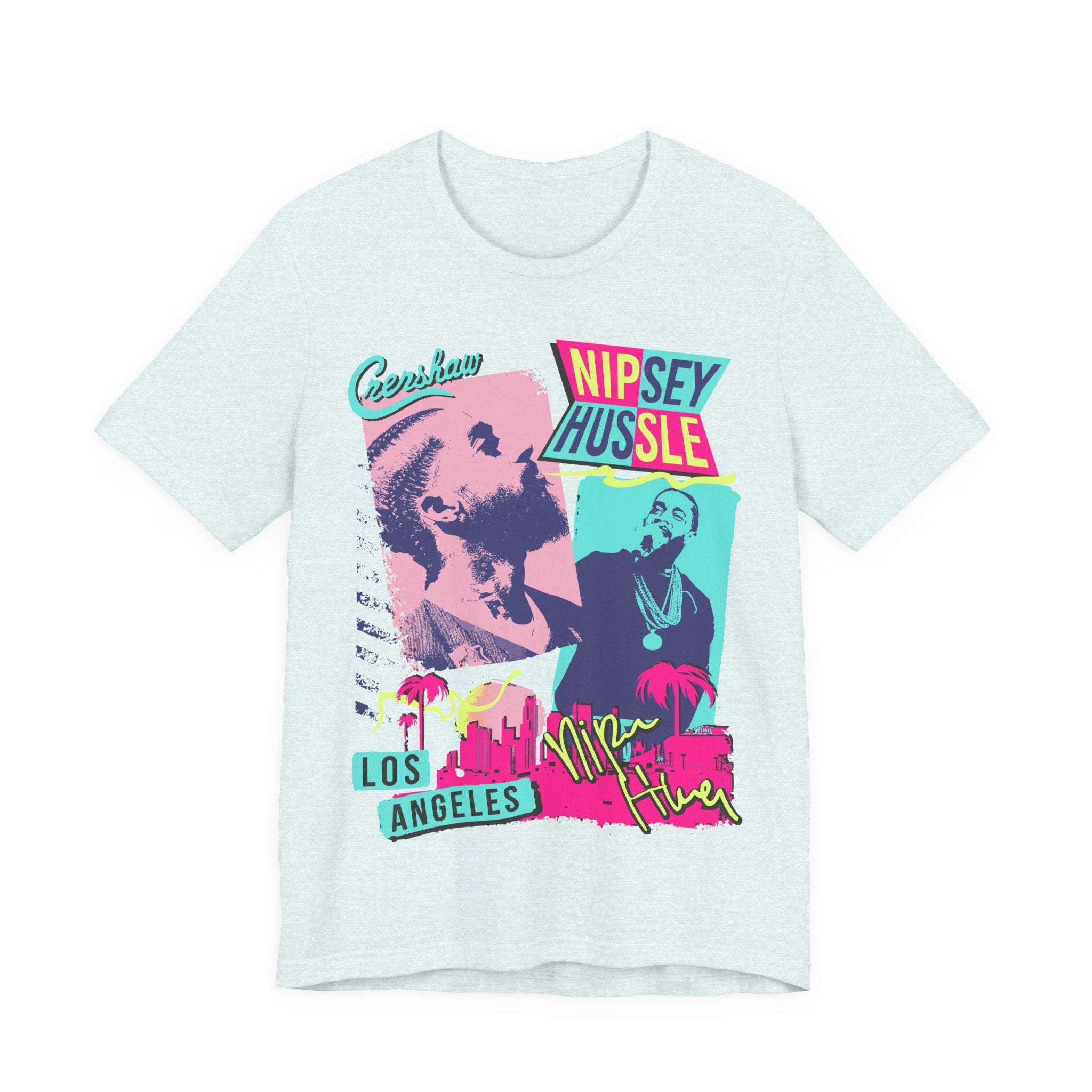 LA Hip-Hop Collage Tee — Neon Palm Portraits