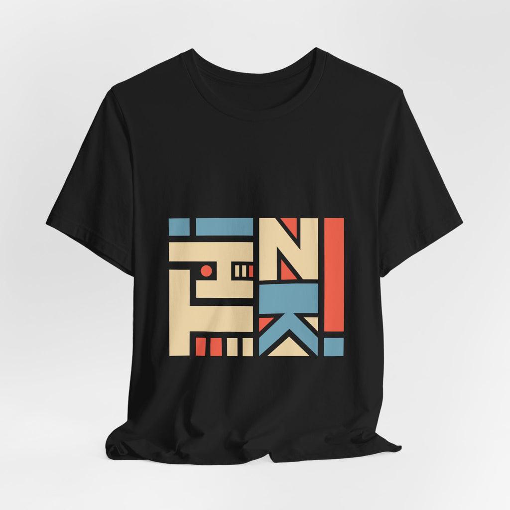 Geometric Retro Block Tee