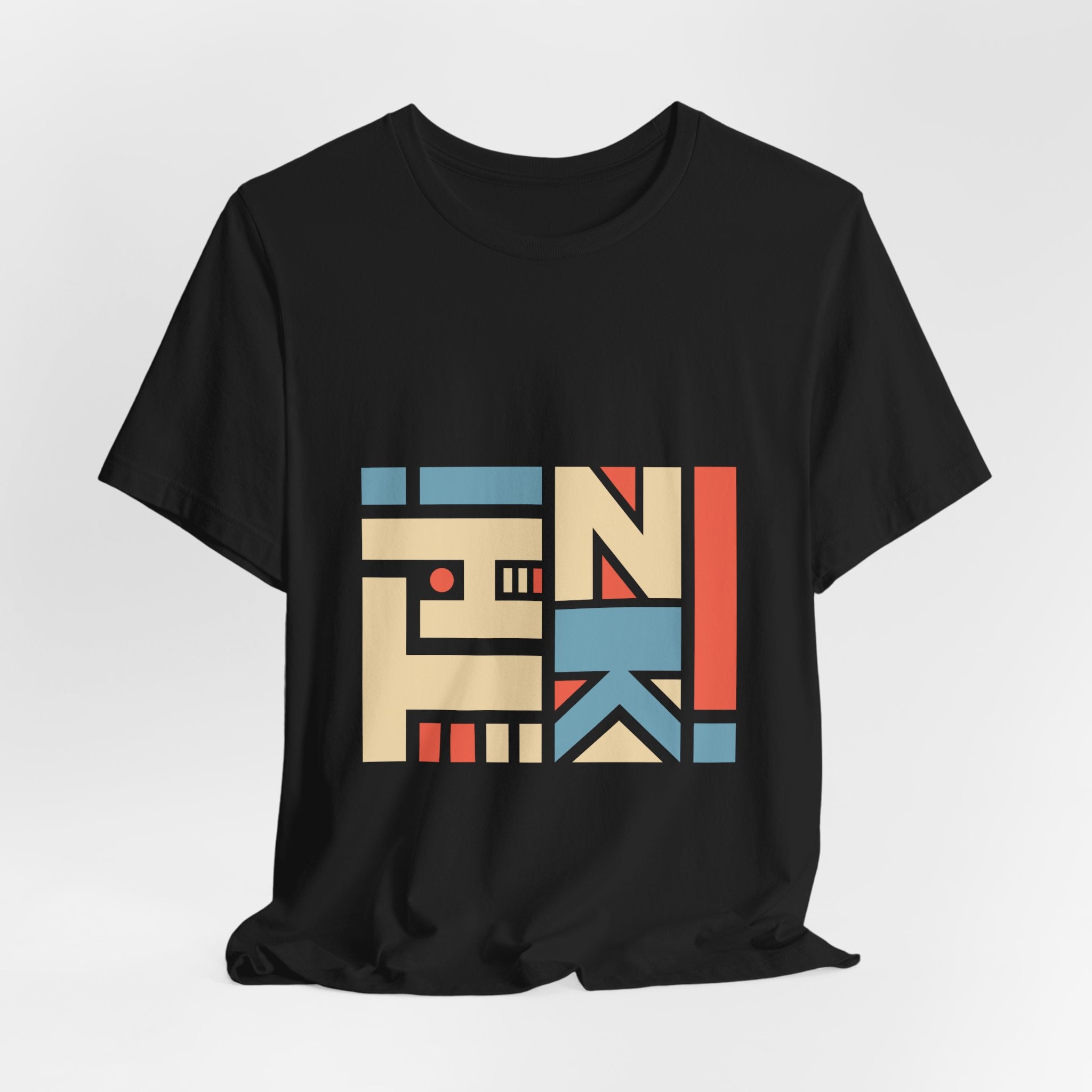 Geometric Retro Block Tee