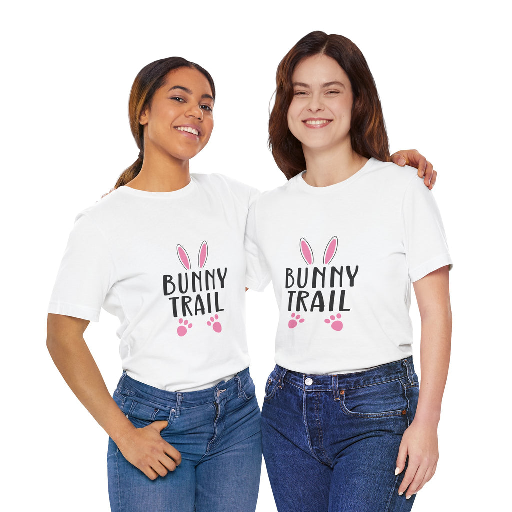 Bunny Trail T‑Shirt — Cute Easter Bunny Ears & Paws Tee