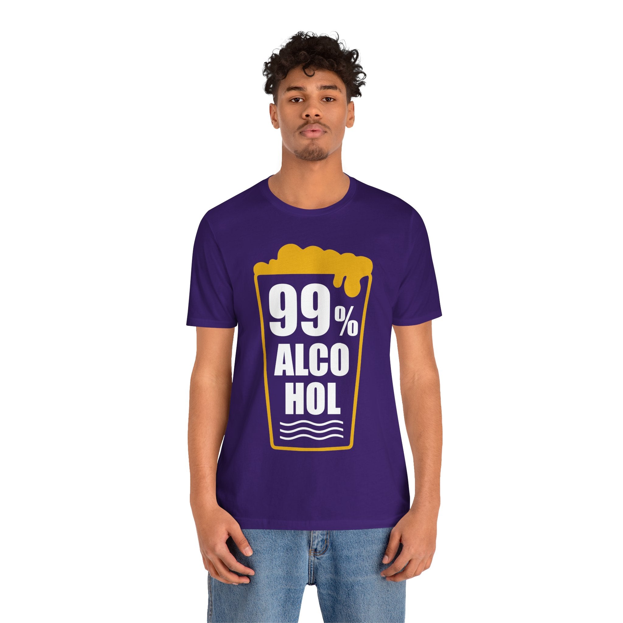 99% Alcohol Beer Glass Graphic Tee