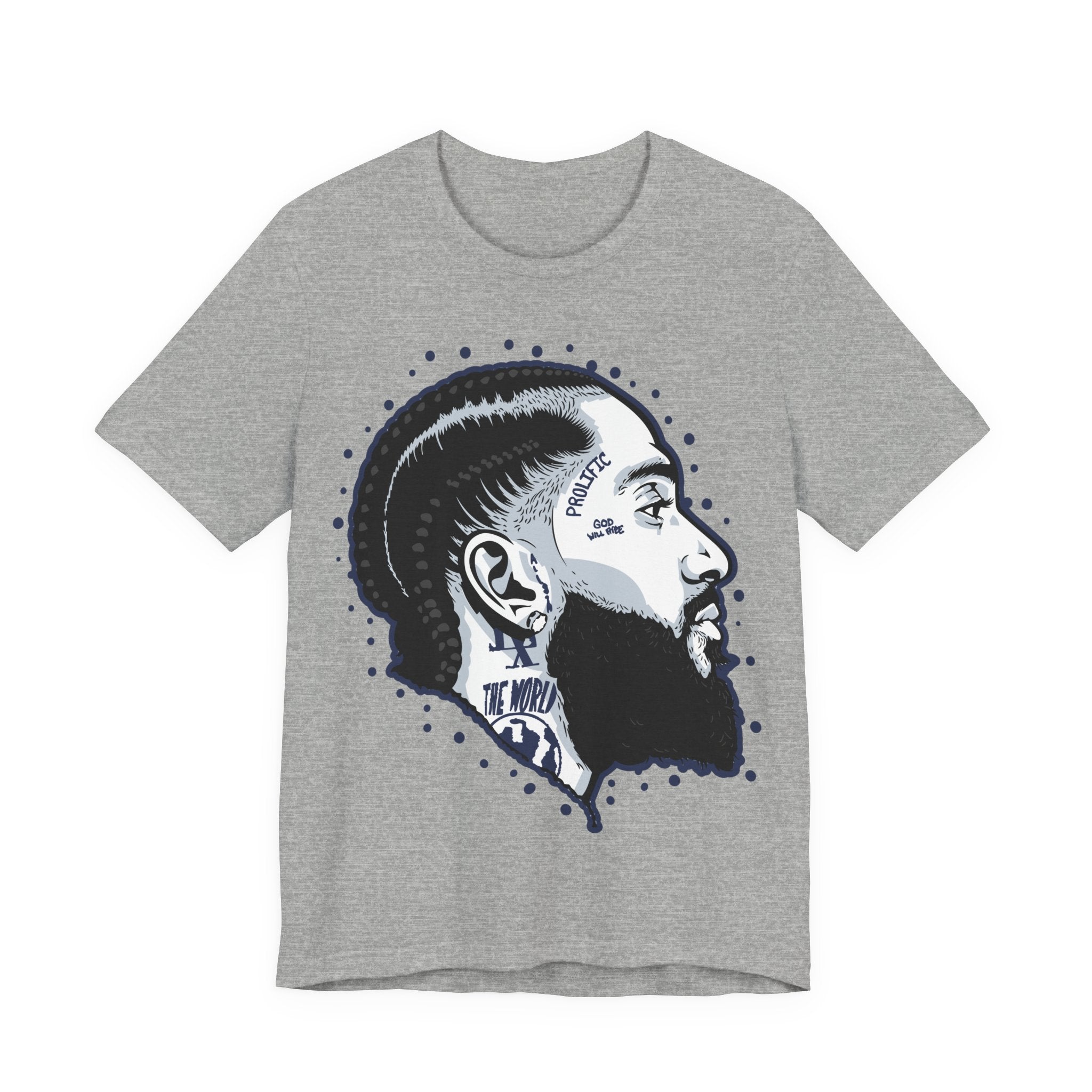 Graphic Tee — Black Profile Portrait Illustration T-Shirt