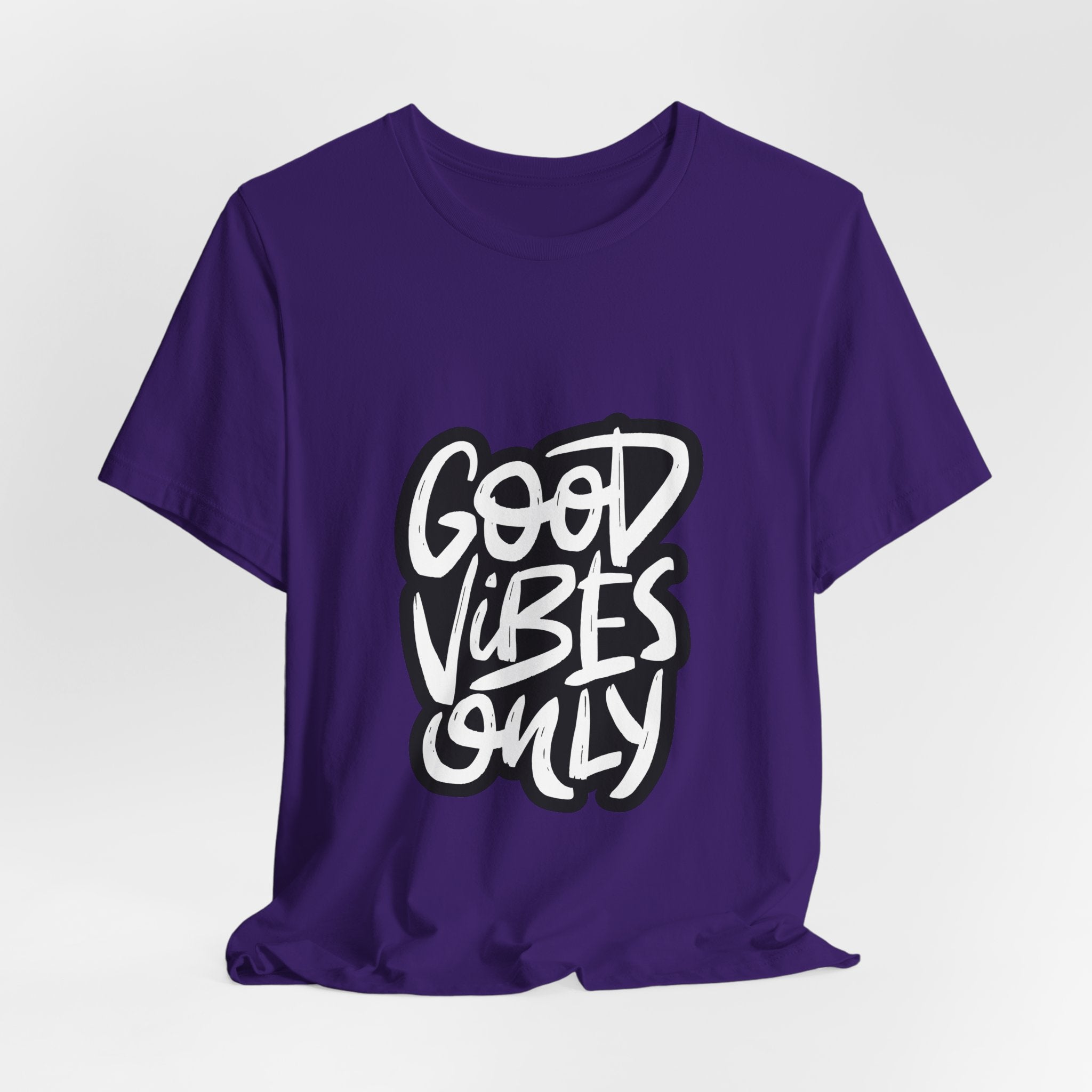 Good Vibes Only T-Shirt — Handlettered Positive Message Tee