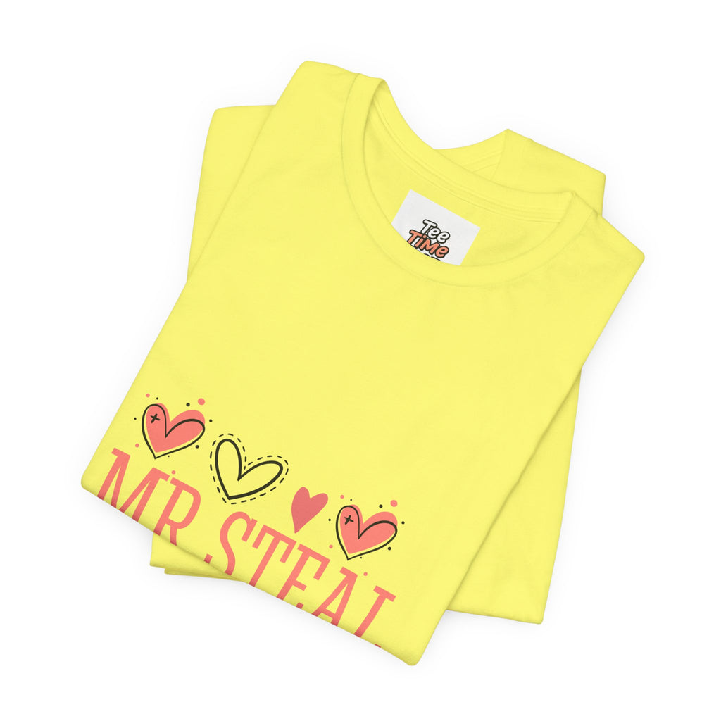 Mr. Steal Your Heart Tee — Romantic Valentine’s Day Graphic Shirt