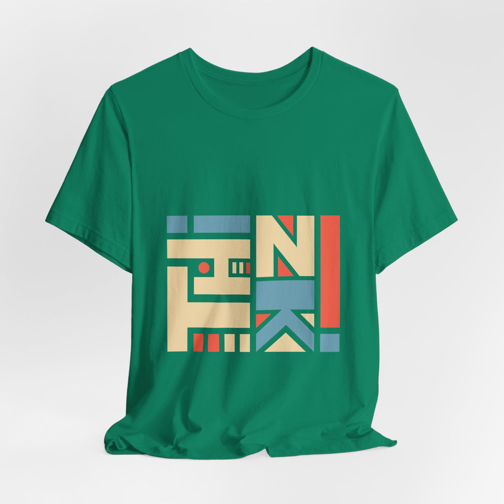 Geometric Retro Block Tee