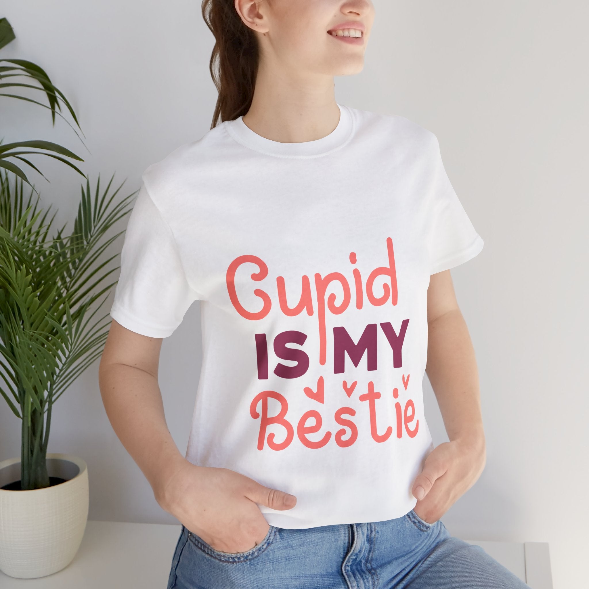 Cupid Is My Bestie Valentine Tee