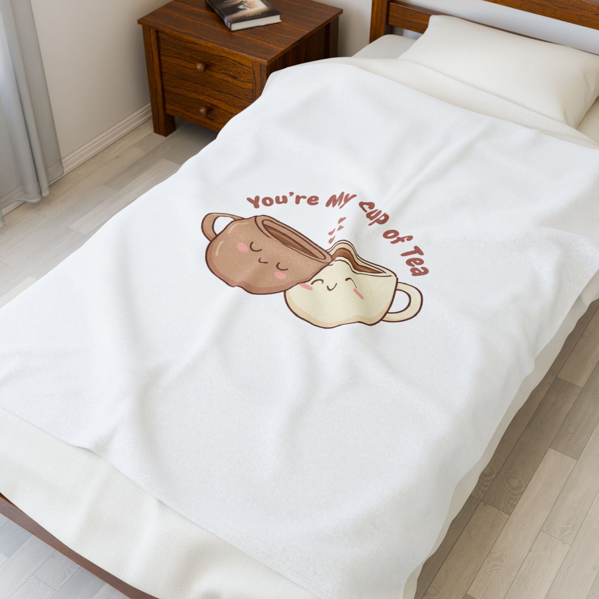 You’re My Cup of Tea Blanket | Cozy Tea Pun, Cute Food Doodle