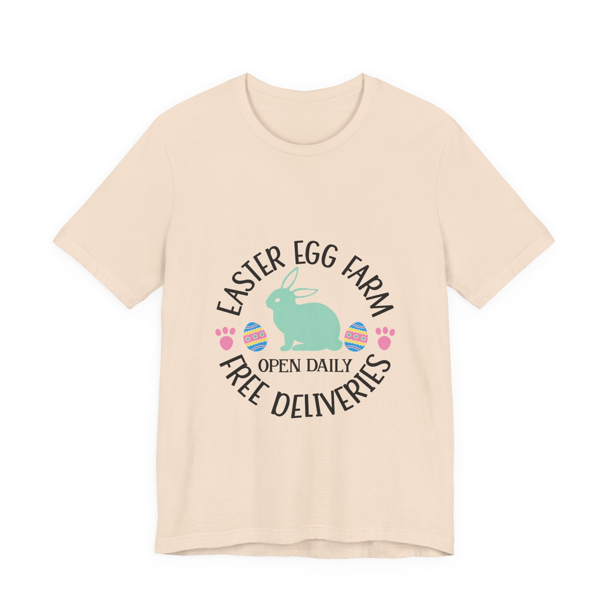 Easter Egg Farm T-Shirt – "Free Deliveries" Bunny Tee