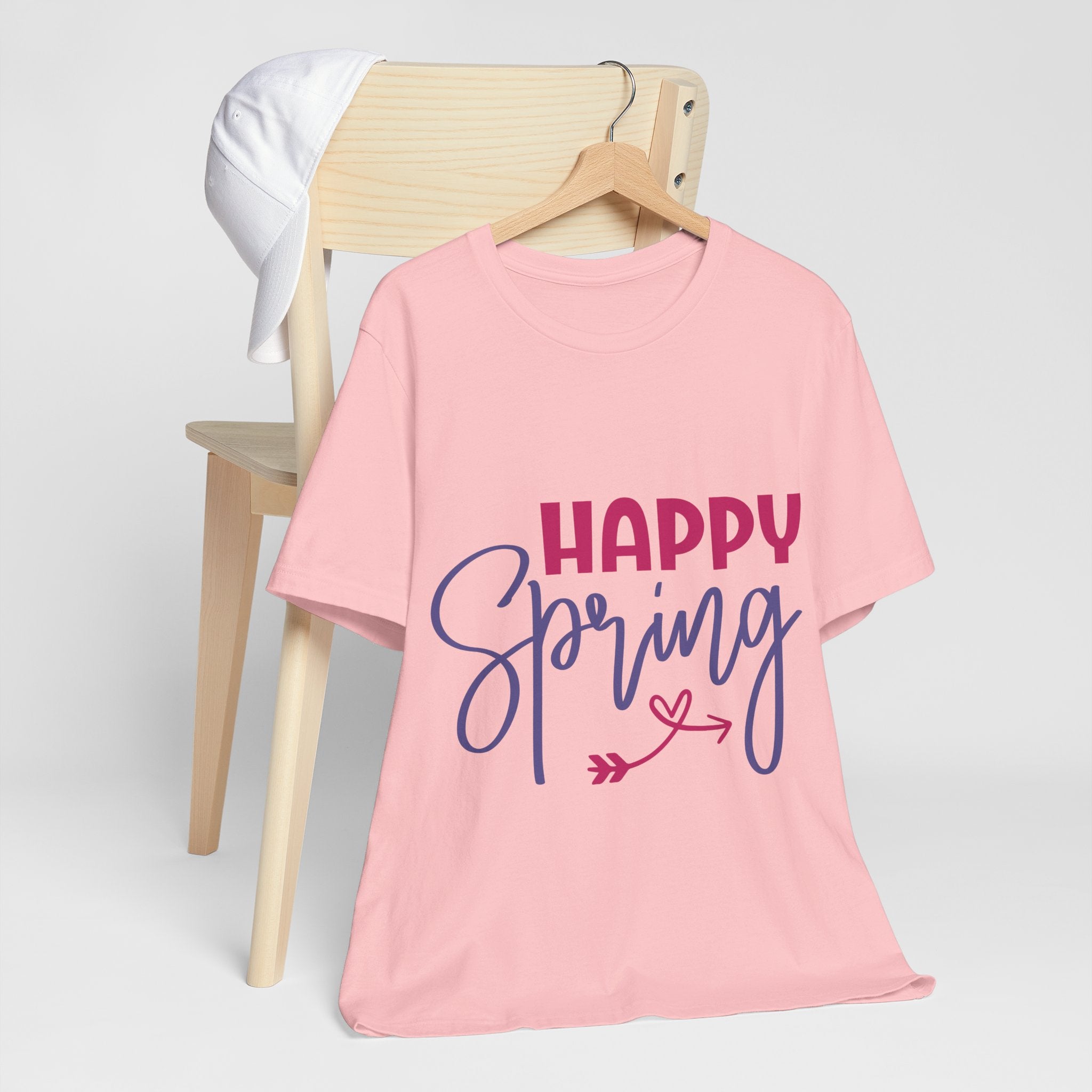 Happy Spring T-Shirt – Floral Script Seasonal Tee
