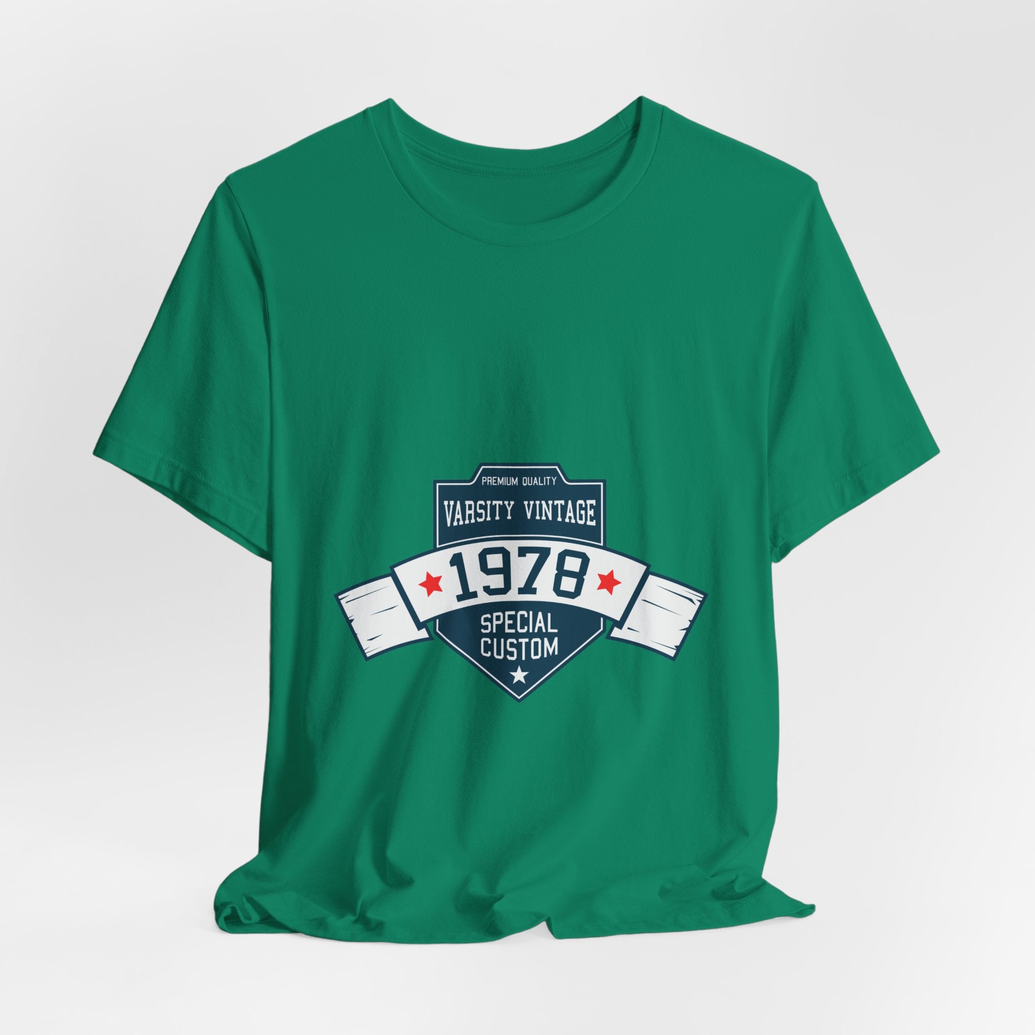 1978 Varsity Vintage Tee — Retro Custom Year Birthday Shirt