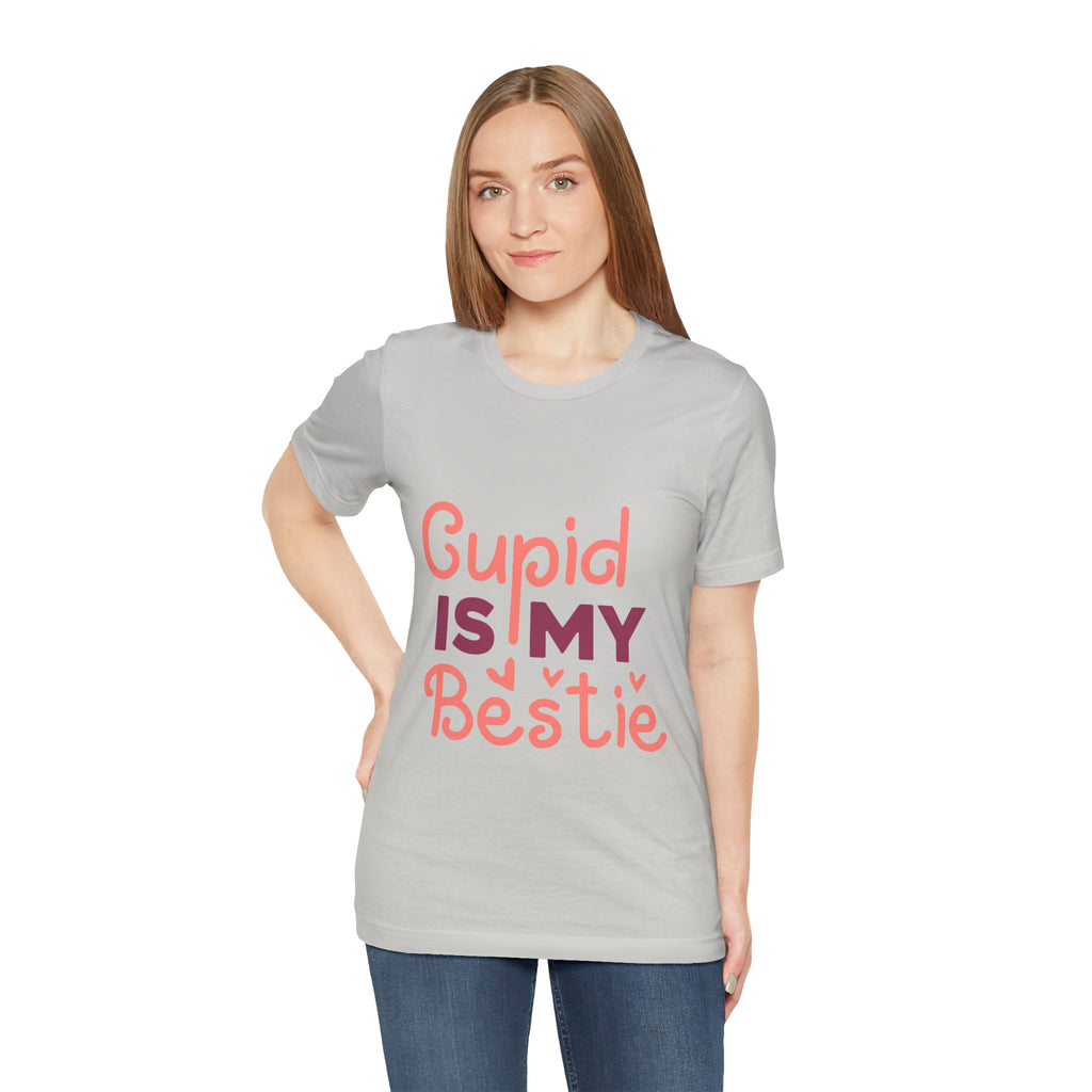 Cupid Is My Bestie Valentine Tee