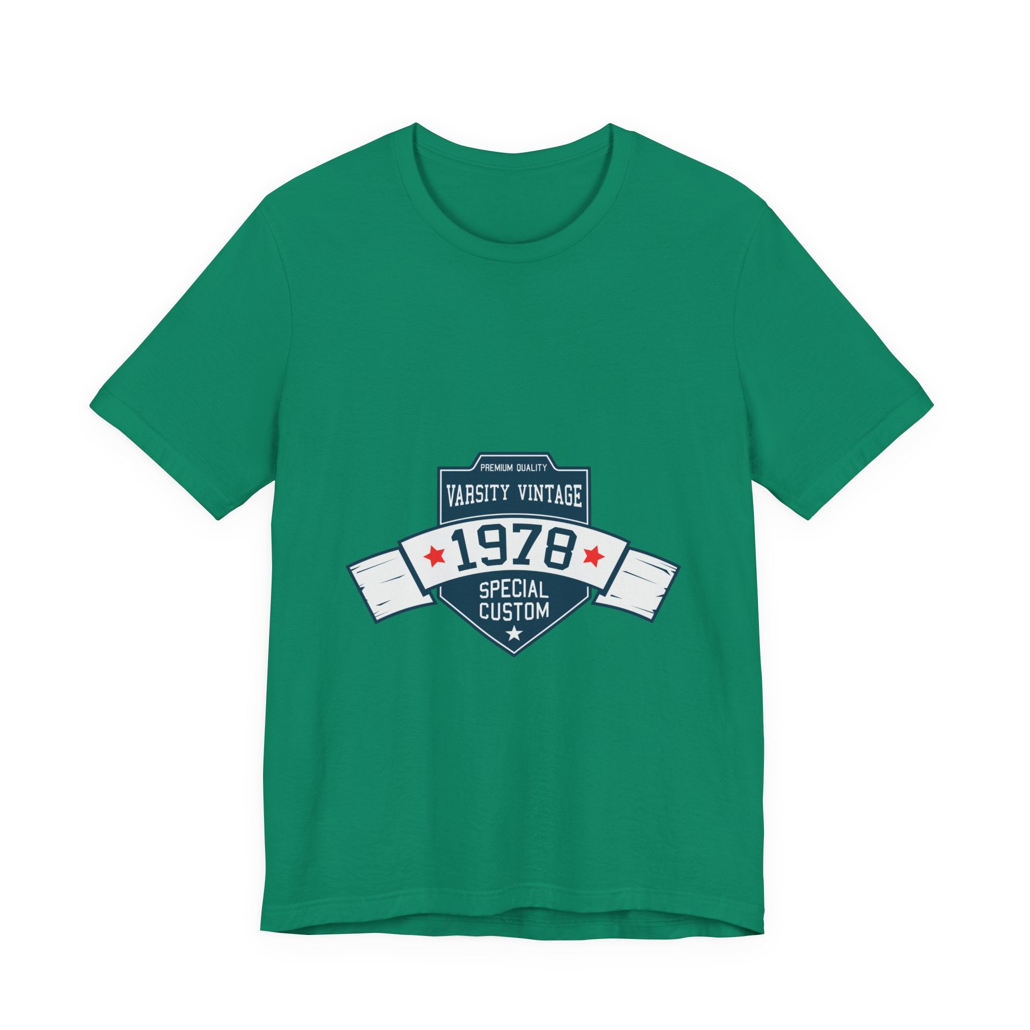 1978 Varsity Vintage Tee — Retro Custom Year Birthday Shirt