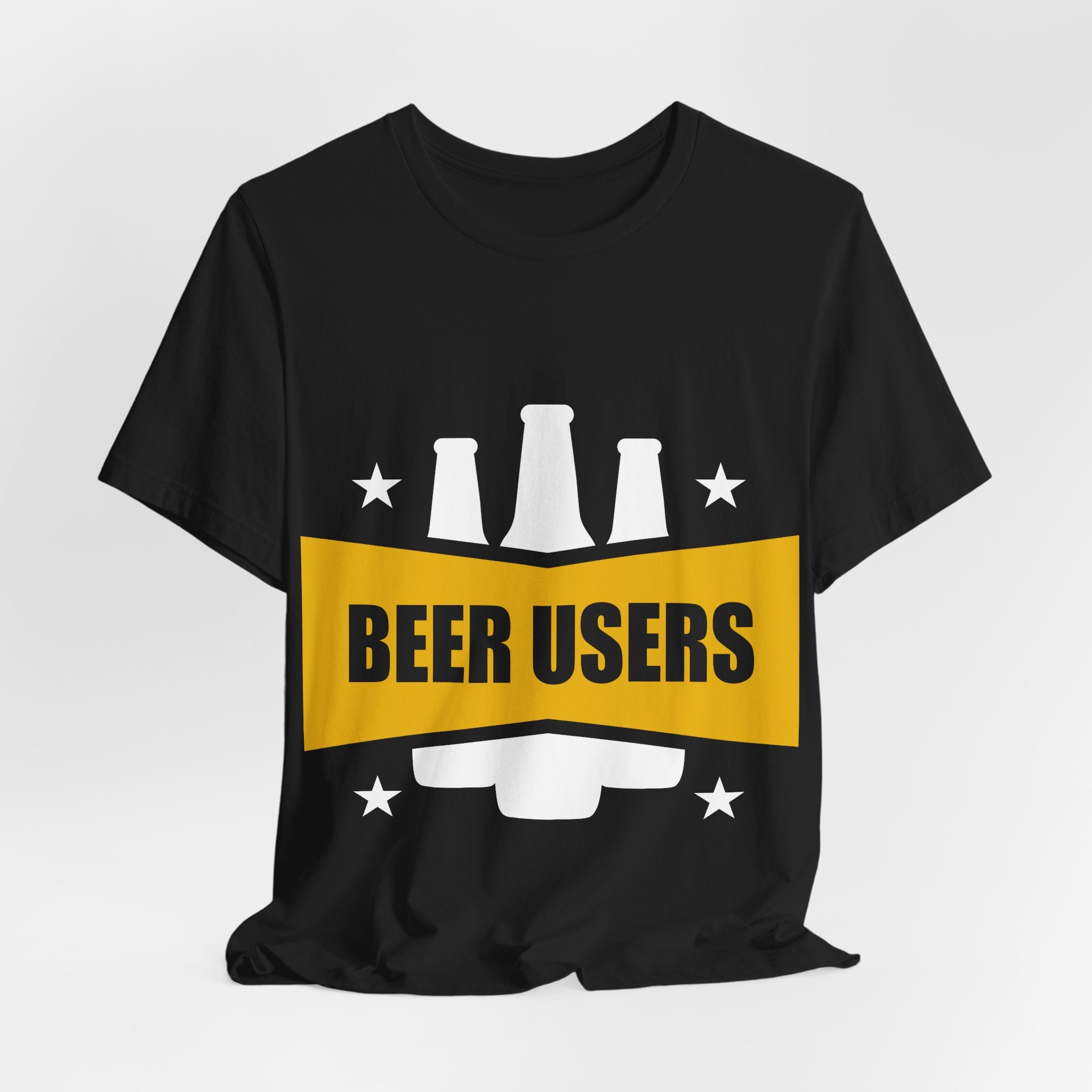 Beer Users Graphic Tee — Funny Beer Bottle Design T-Shirt