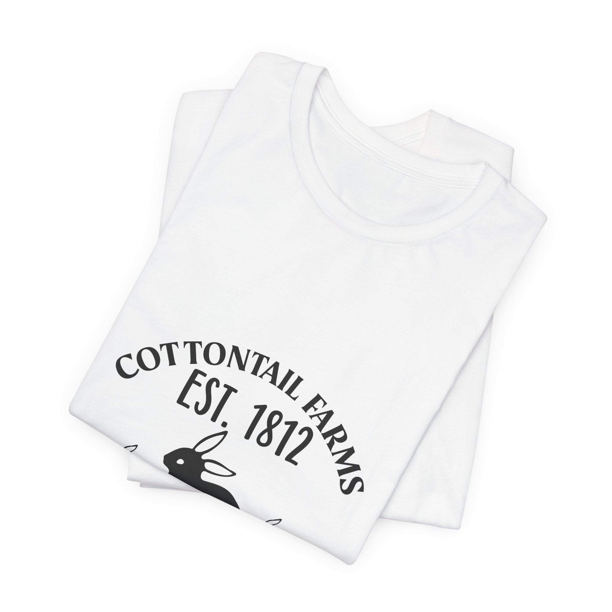 Easter Bunny Farm T-Shirt — "Cottontail Farms Est. 1812" Vintage Easter Tee
