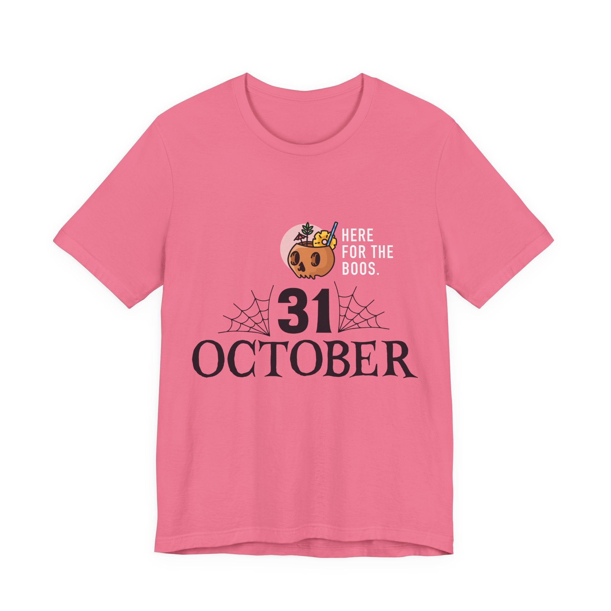 Halloween Tee — "Here for the Boos" 31 October Pumpkin Shirt